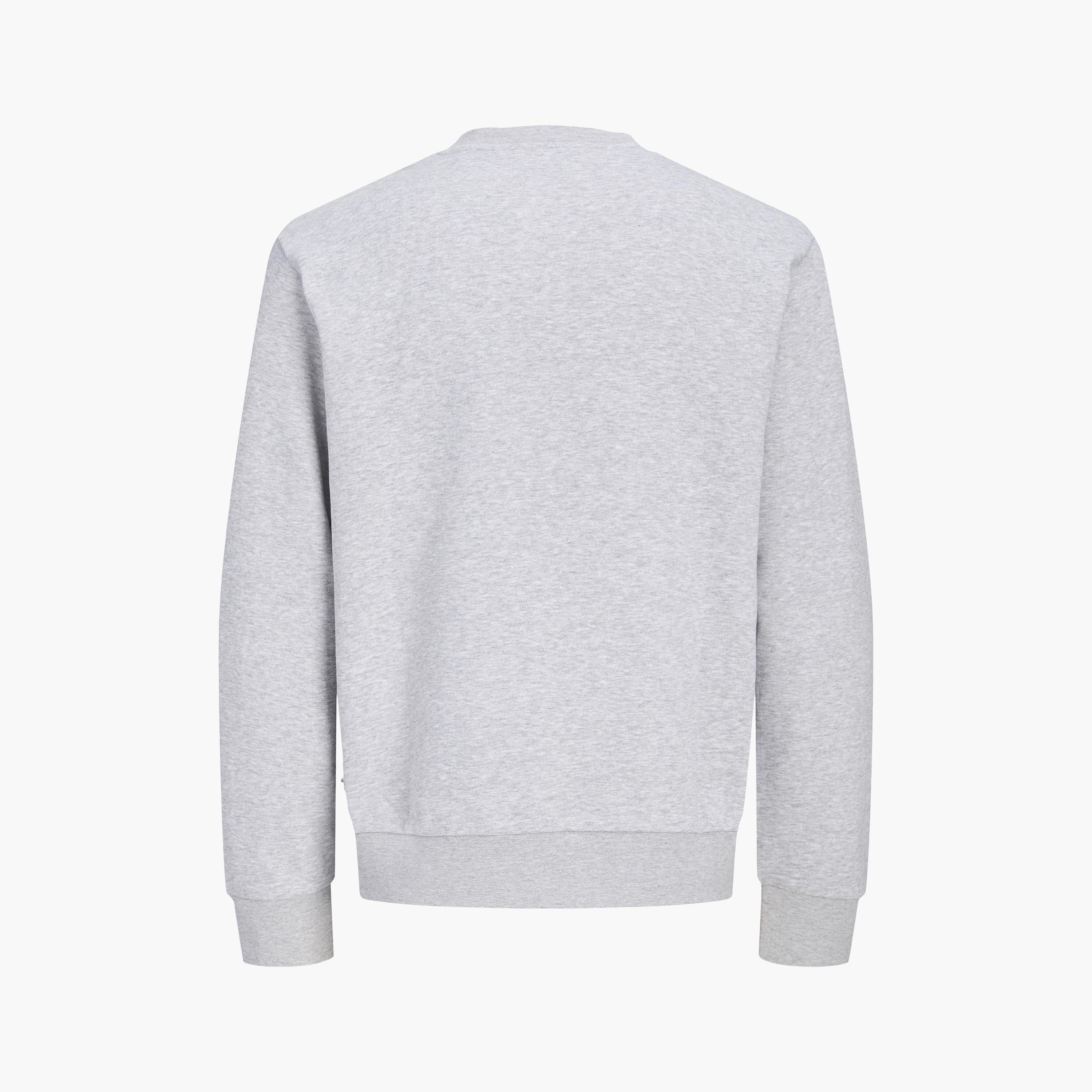 سويت شيرت مطبوع برقبة مستديرة وأكمام طويلة رجالي من جاك آند جونز-men-winterwear-hoodiesandsweatshirts-image-8