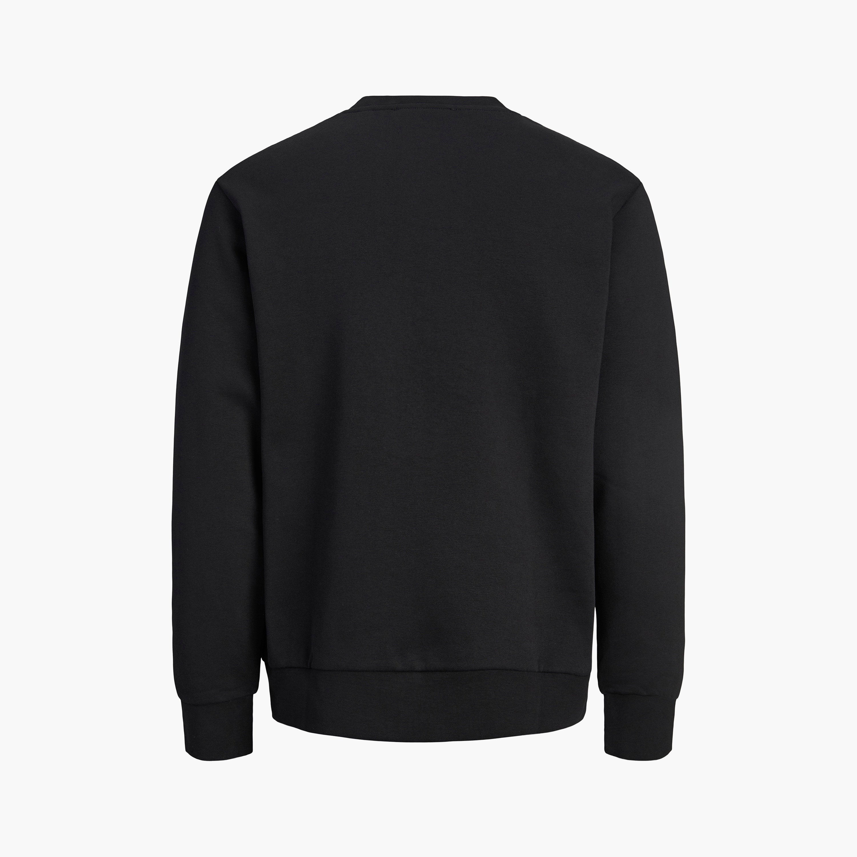 سويت شيرت مطبوع برقبة مستديرة وأكمام طويلة رجالي من جاك آند جونز-men-winterwear-hoodiesandsweatshirts-image-8
