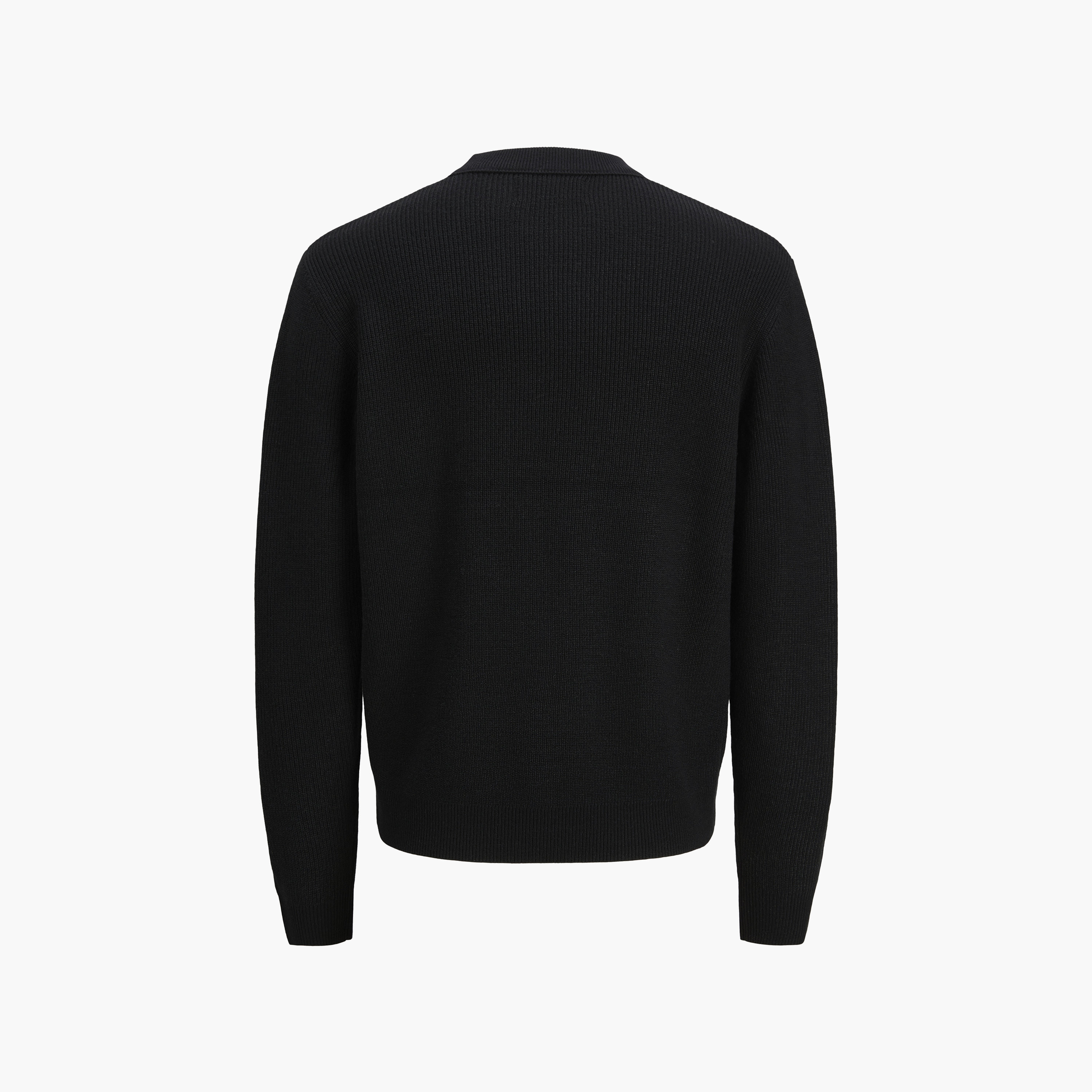 كنزة رجالية بأكمام طويلة وياقة دائرية مضلعة من Jack & Jones-men-clothing-sweatersandpullovers-image-6