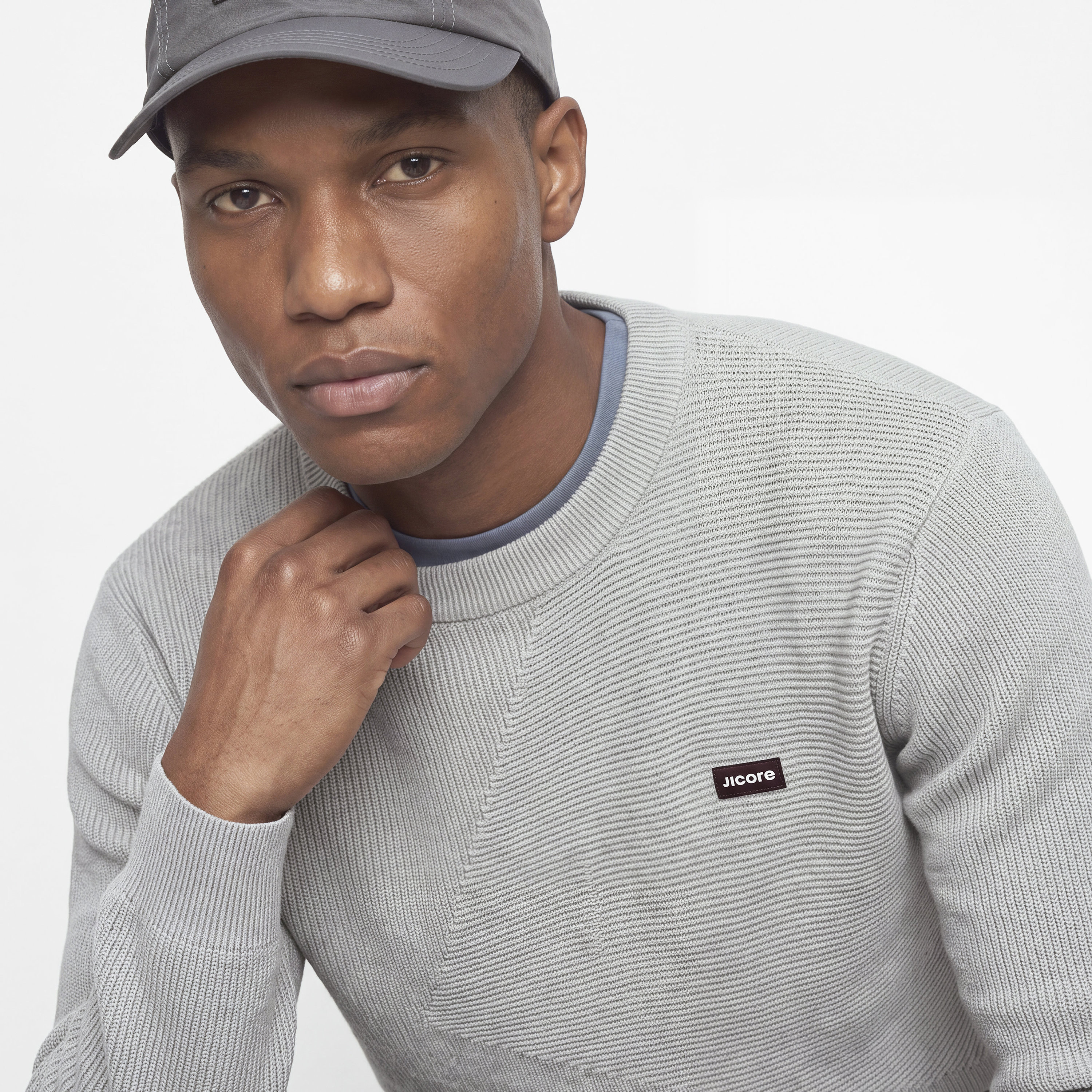 كنزة رجالية بأكمام طويلة وياقة دائرية مضلعة من Jack & Jones-men-clothing-sweatersandpullovers-image-9