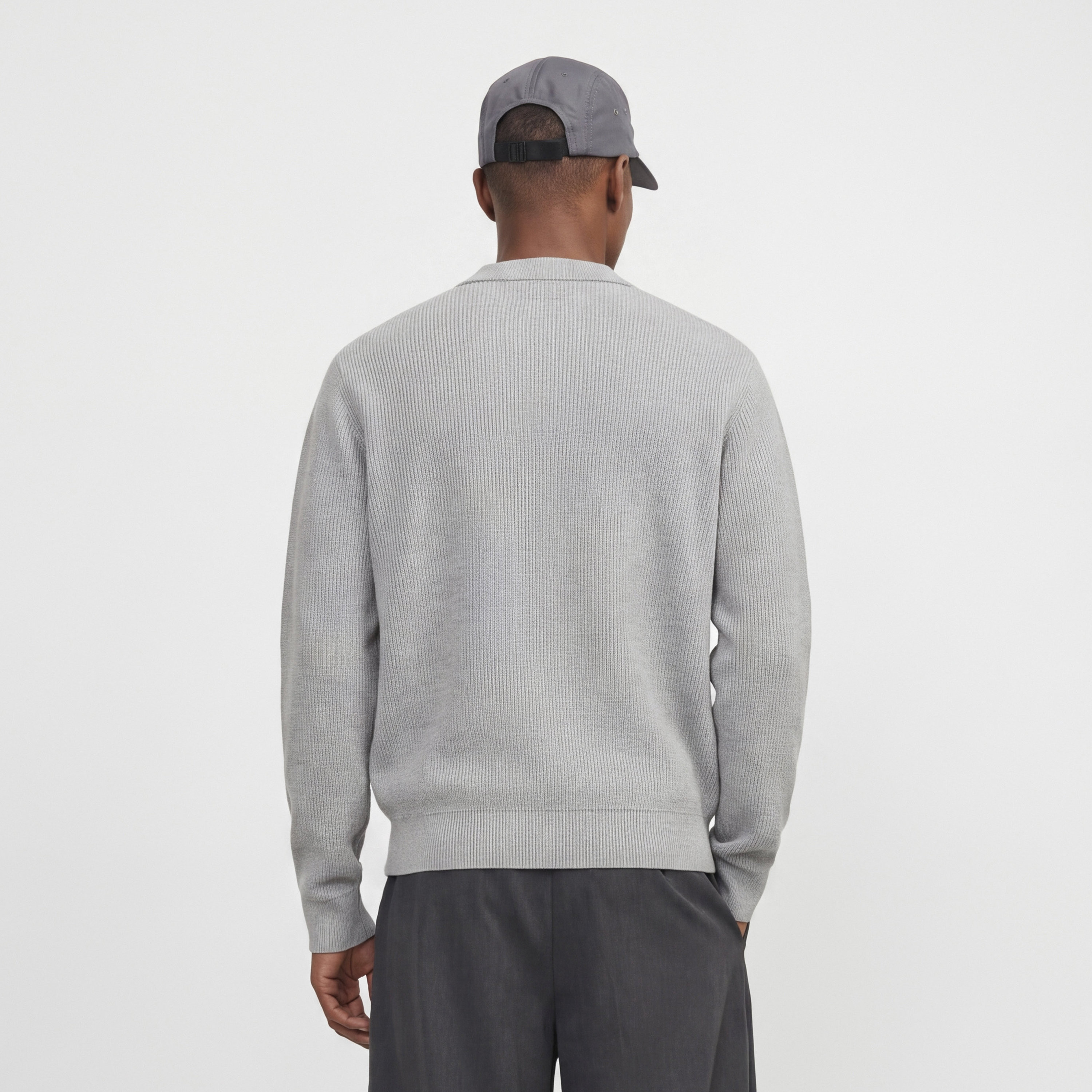 Jack & Jones Ribbed Crew Neck Long Sleeves Men's Sweater-men-clothing-sweatersandpullovers-image-4