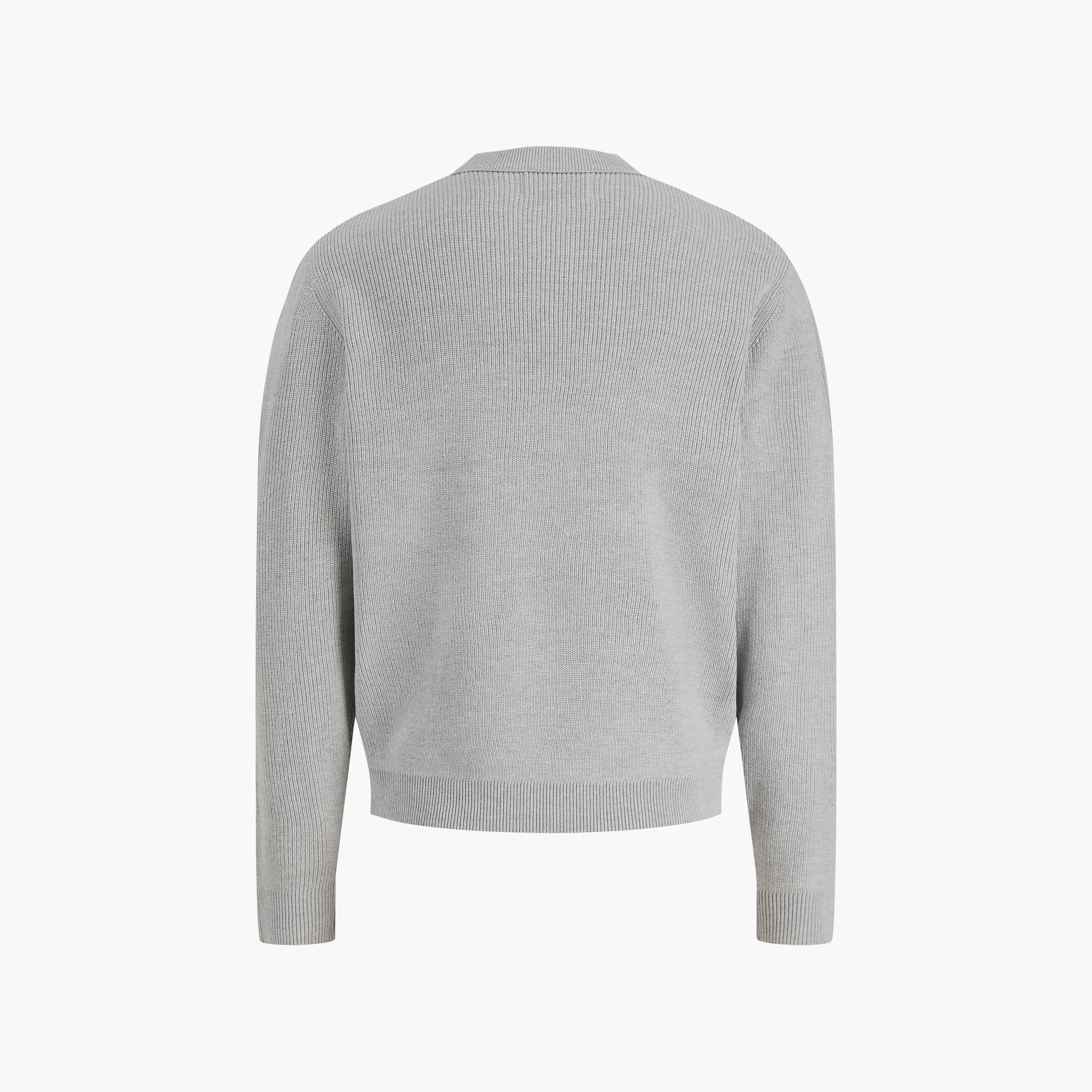 كنزة رجالية بأكمام طويلة وياقة دائرية مضلعة من Jack & Jones-men-clothing-sweatersandpullovers-image-12