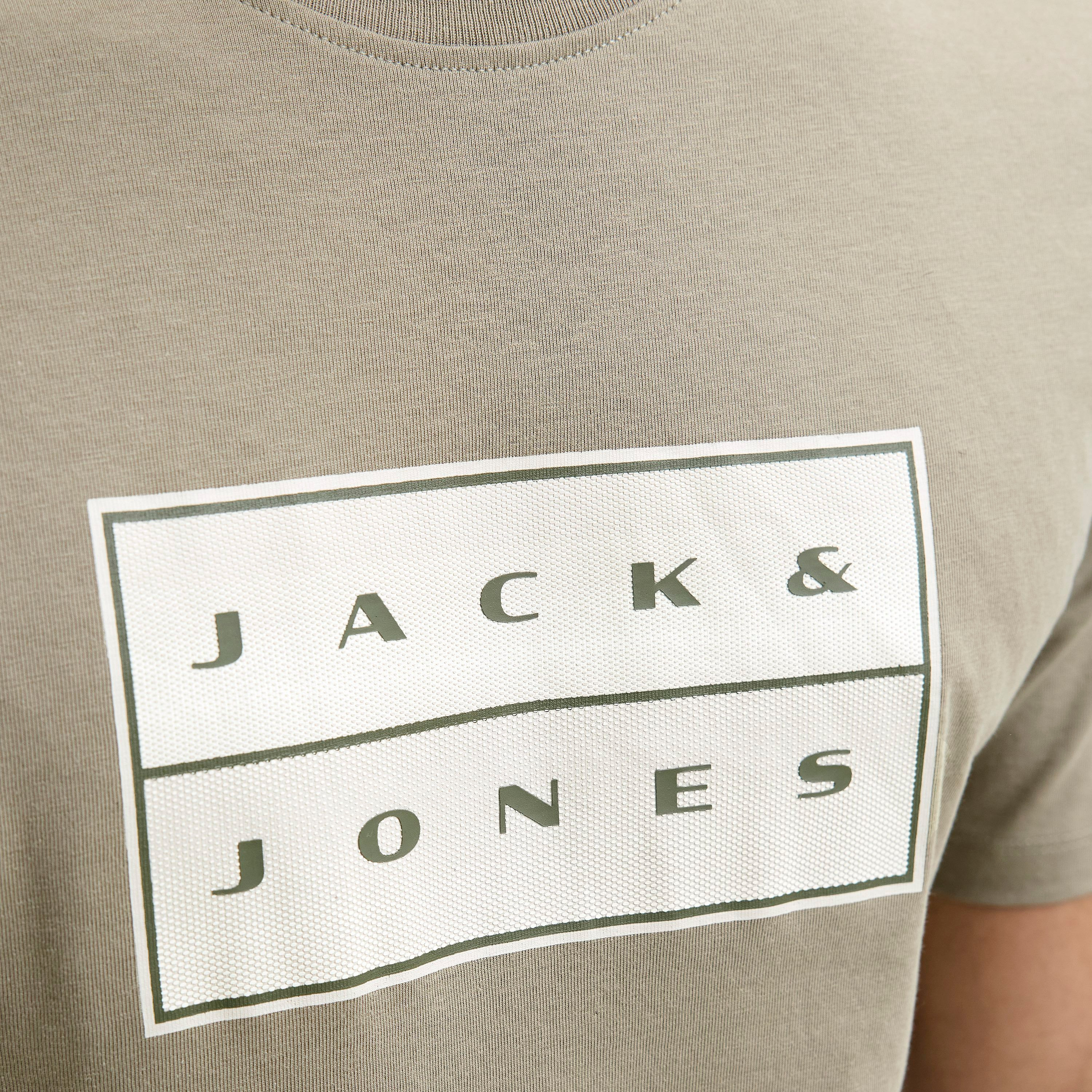 Jack & Jones Printed Crew Neck Short Sleeves Men's T-Shirt-men-clothing-tshirtsandpolos-tshirts-image-2