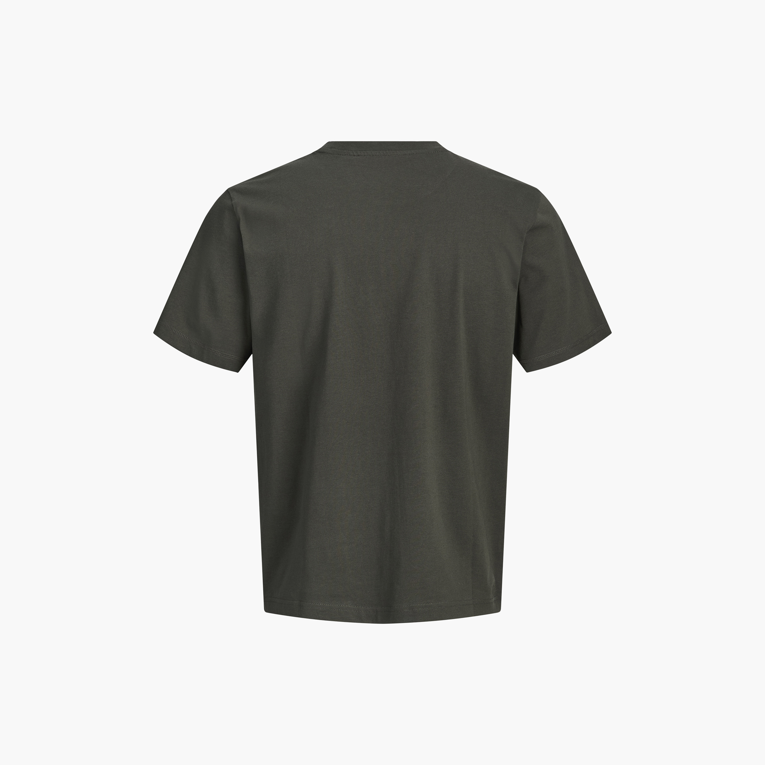 تيشيرت رجالي مطبوع برسومات بياقة دائرية وأكمام قصيرة من جاك ان جونز-women-clothing-tshirts-image-8