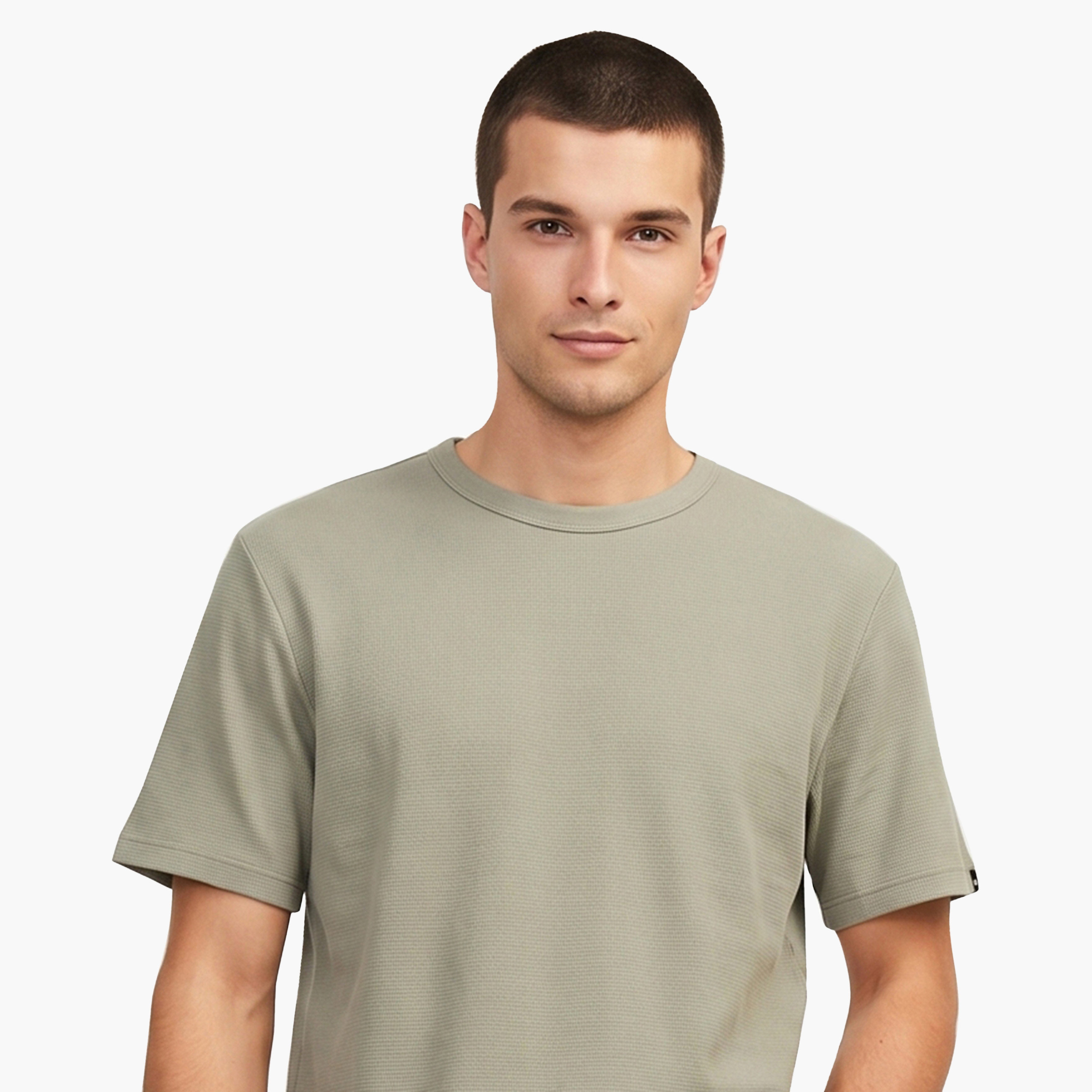 Jack & Jones Plain Crew Neck Short Sleeves Men's T-Shirt-men-clothing-tshirtsandpolos-tshirts-image-3