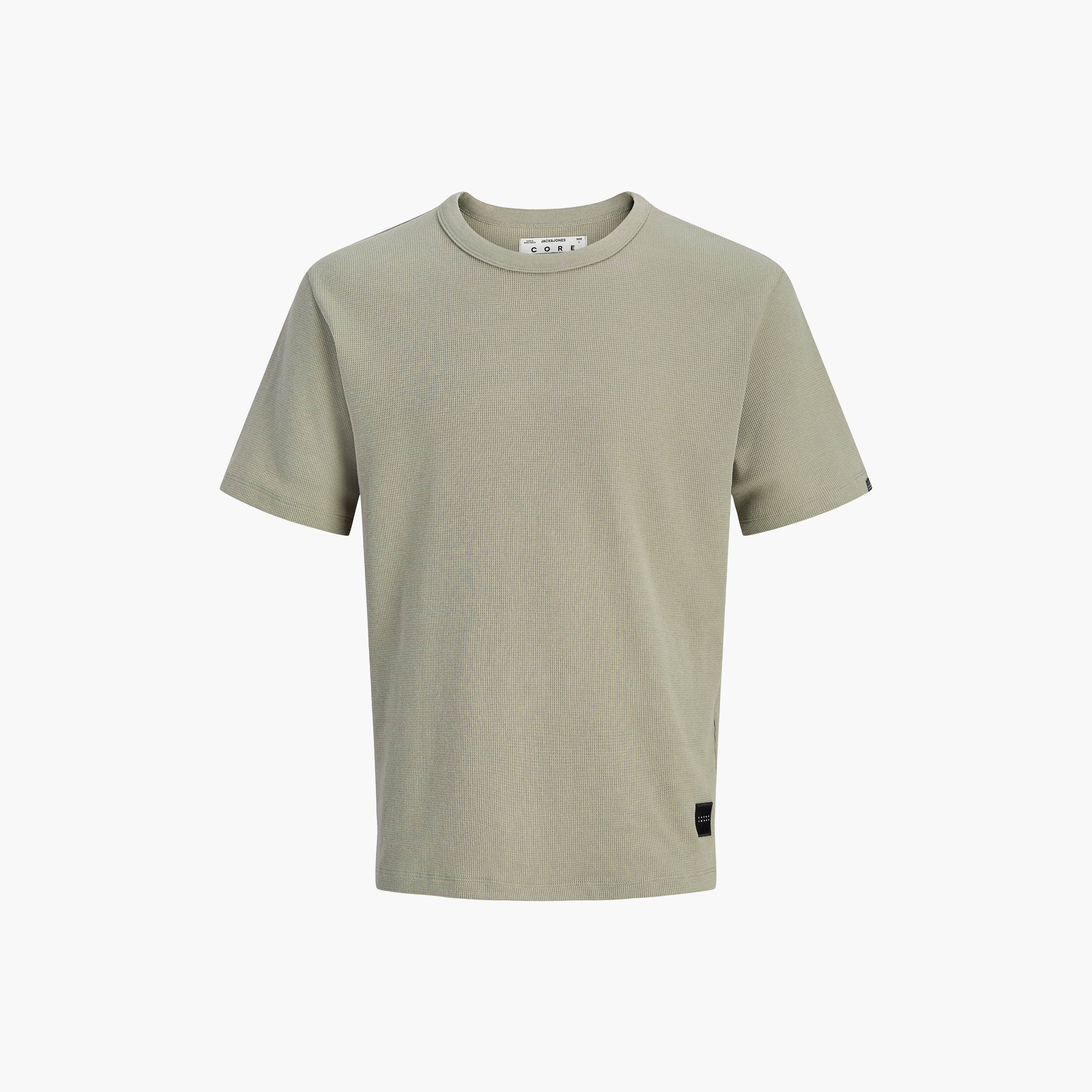Jack & Jones Plain Crew Neck Short Sleeves Men's T-Shirt-men-clothing-tshirtsandpolos-tshirts-image-6