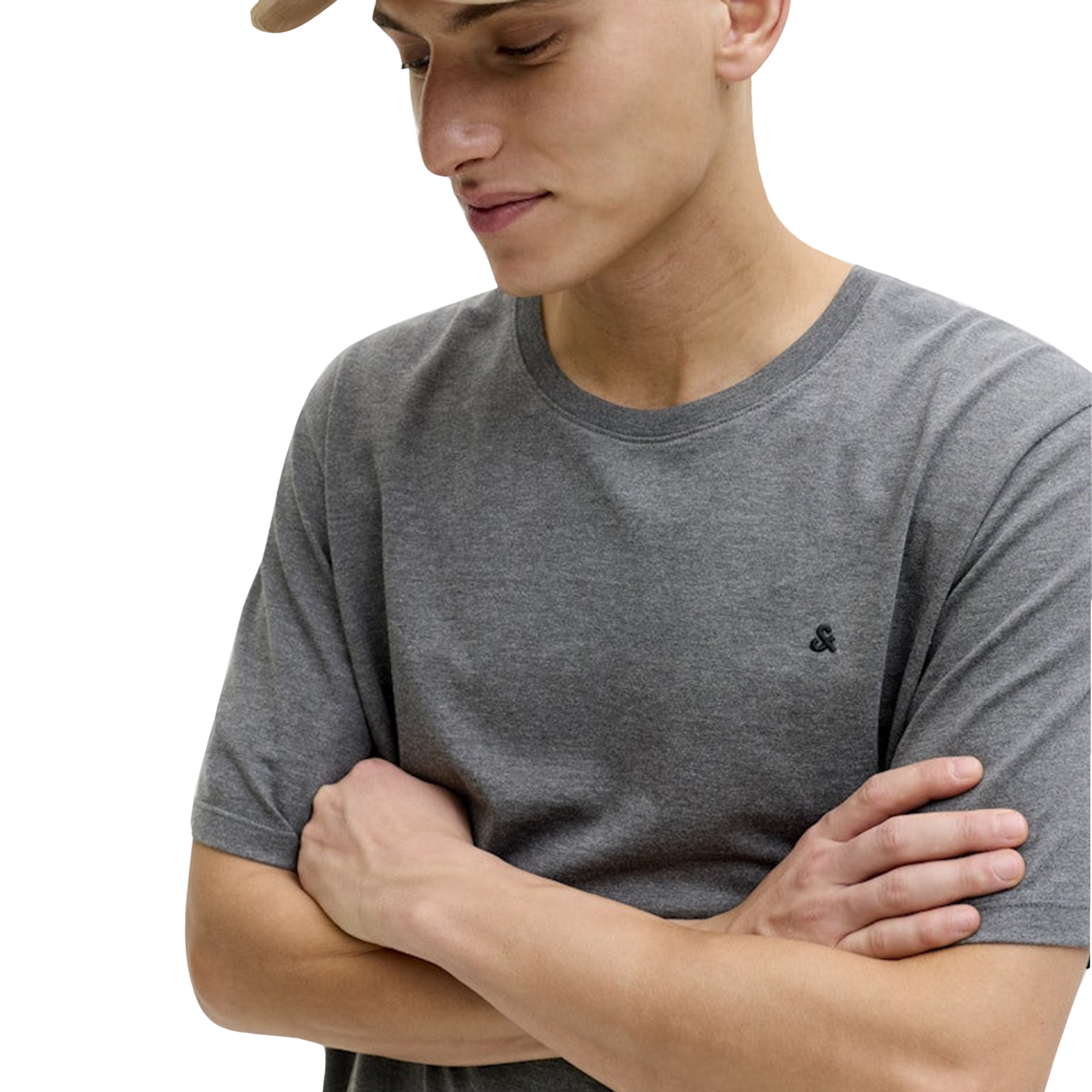 تي شيرت رجالي سادة برقبة دائرية وأكمام قصيرة عبوة من قطعتين-men-clothing-tshirtsandpolos-tshirts-image-13