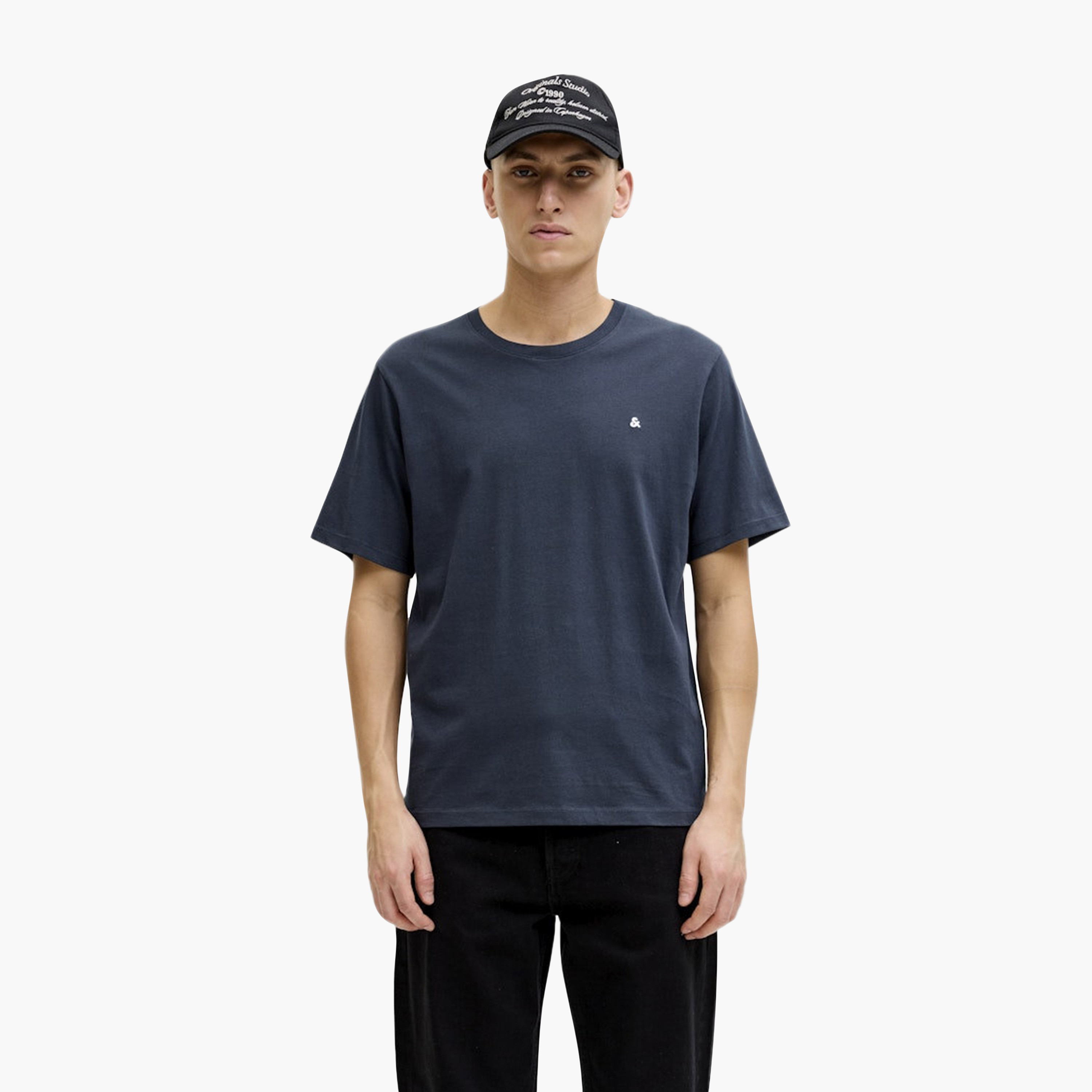 تي شيرت رجالي سادة برقبة دائرية وأكمام قصيرة عبوة من قطعتين-men-clothing-tshirtsandpolos-tshirts-image-2