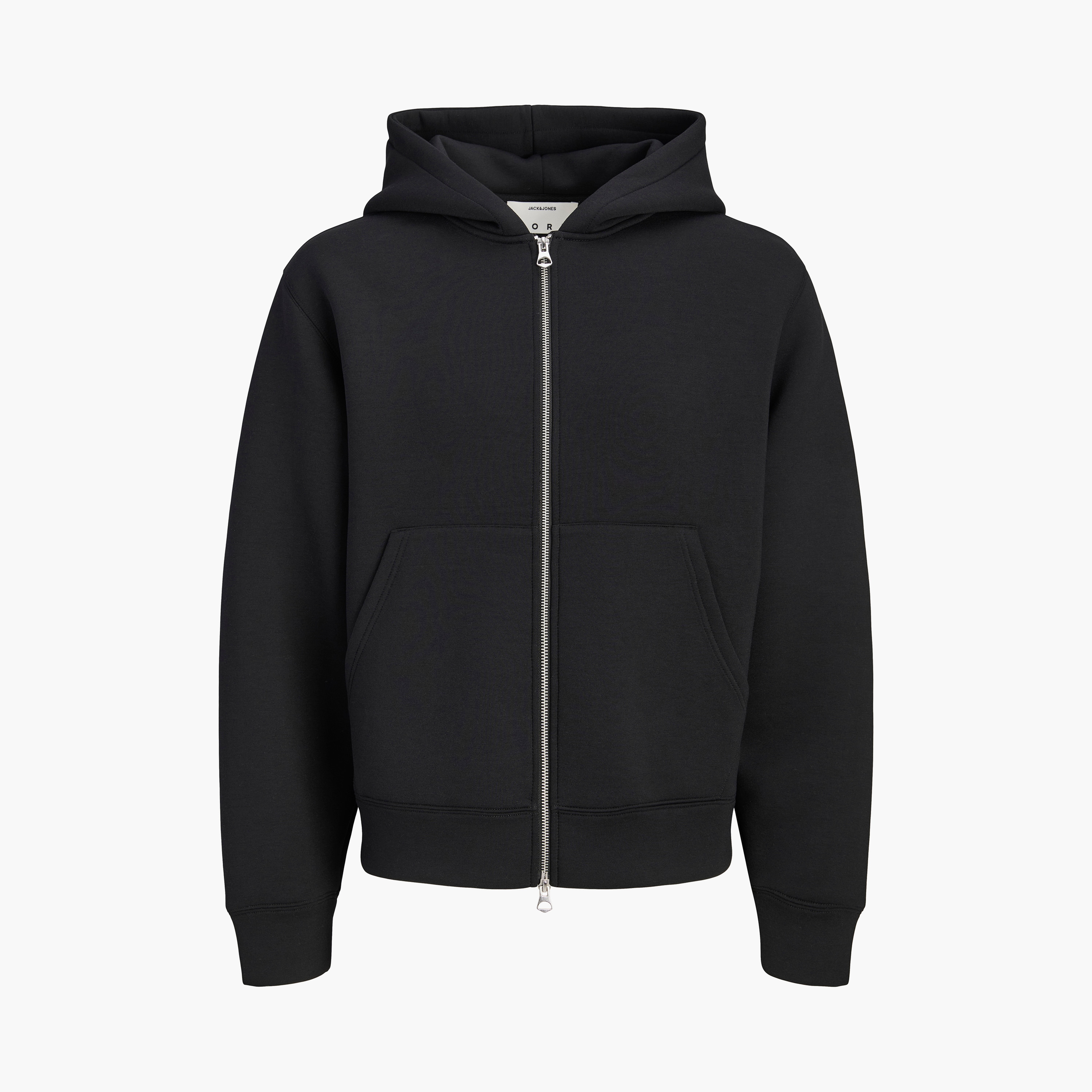 هودي رجالي سادة بأكمام طويلة وسحاب كامل من جاك آند جونز-men-winterwear-hoodiesandsweatshirts-image-7
