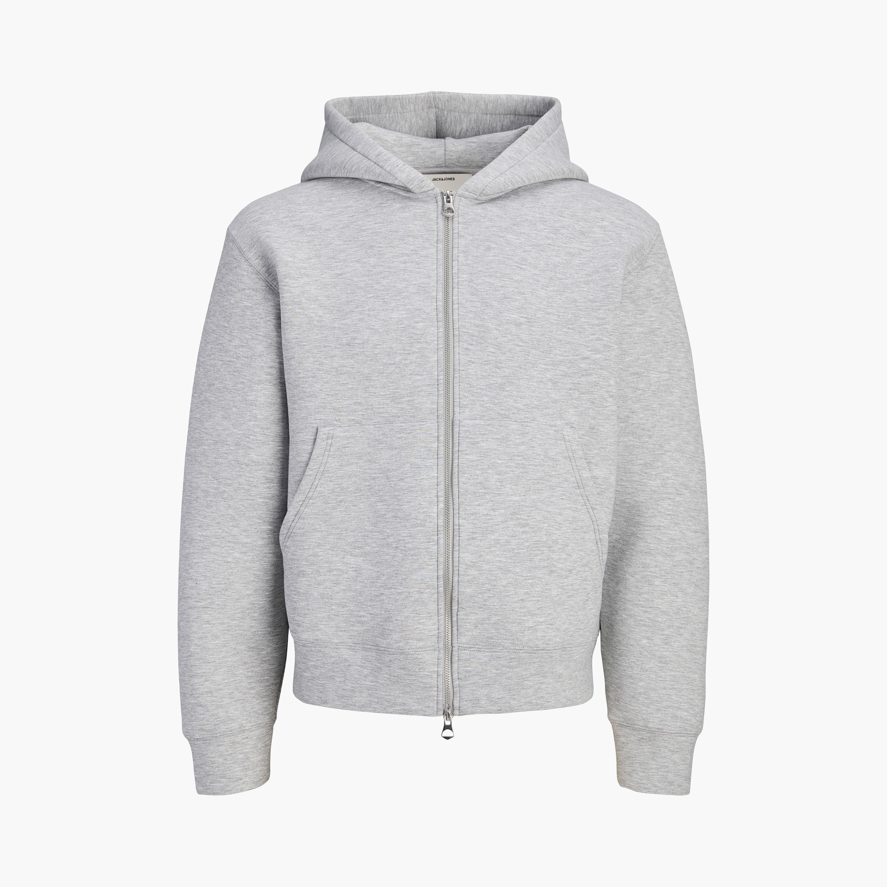 هودي رجالي سادة بأكمام طويلة وسحاب كامل من جاك آند جونز-men-winterwear-hoodiesandsweatshirts-image-7