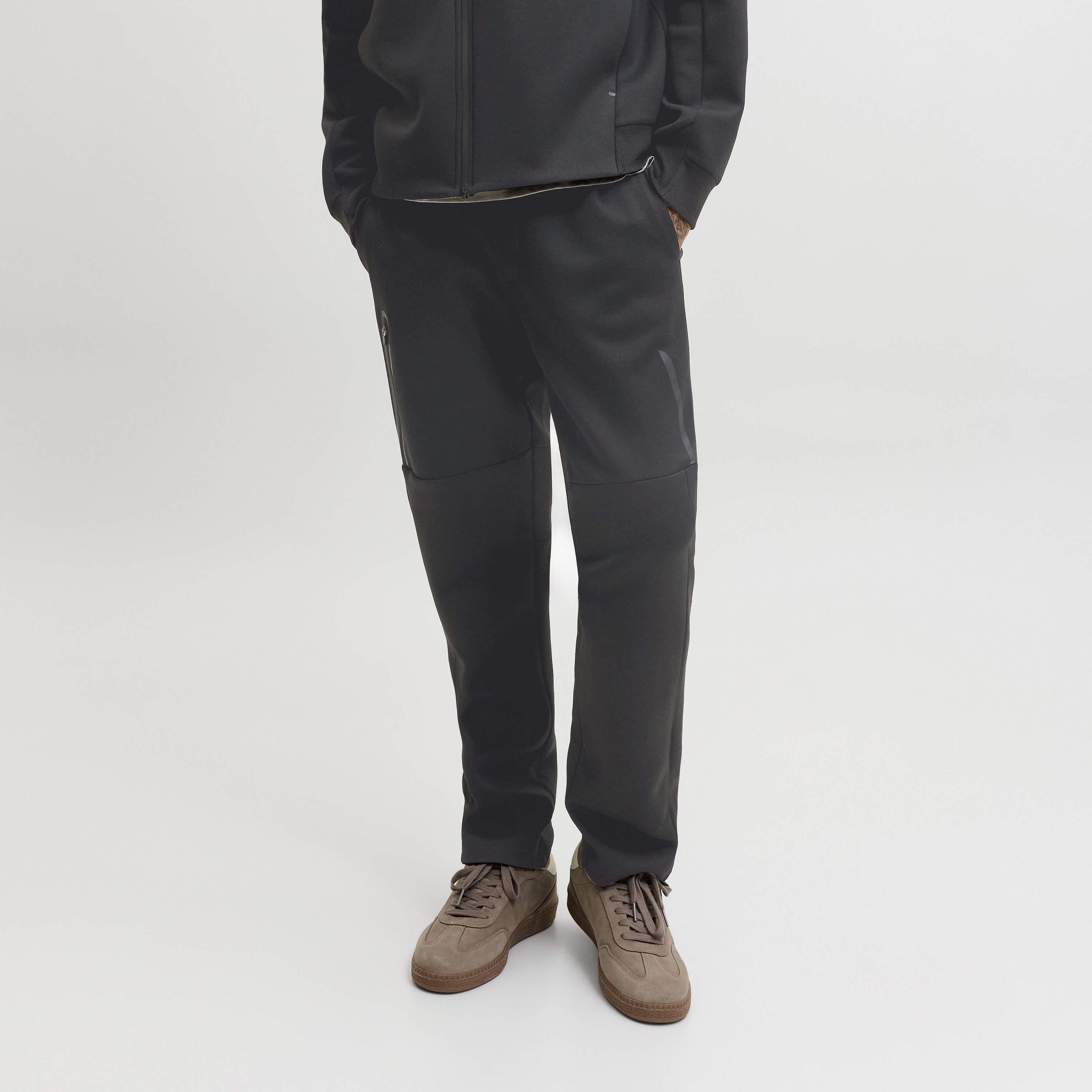 Jack & Jones Plain Mid-Rise Drawstring Waist Men's Sweatpants-men-clothing-joggers-image-1