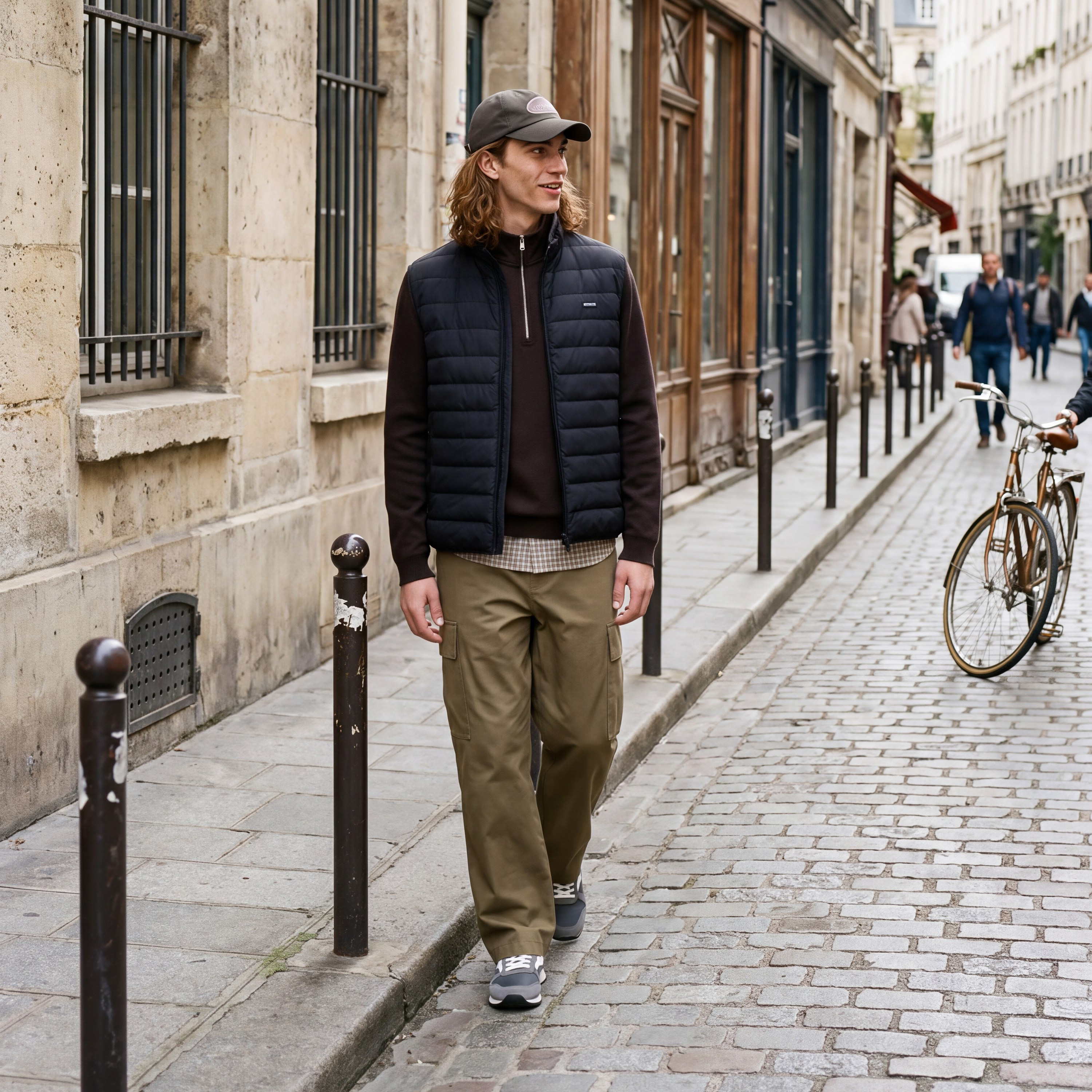 جاكيت بافر سادة برقبة ستان مرتفعة وأكمام طويلة للرجال من جاك آند جونز-men-clothing-jacketsandblazers-jackets-image-5