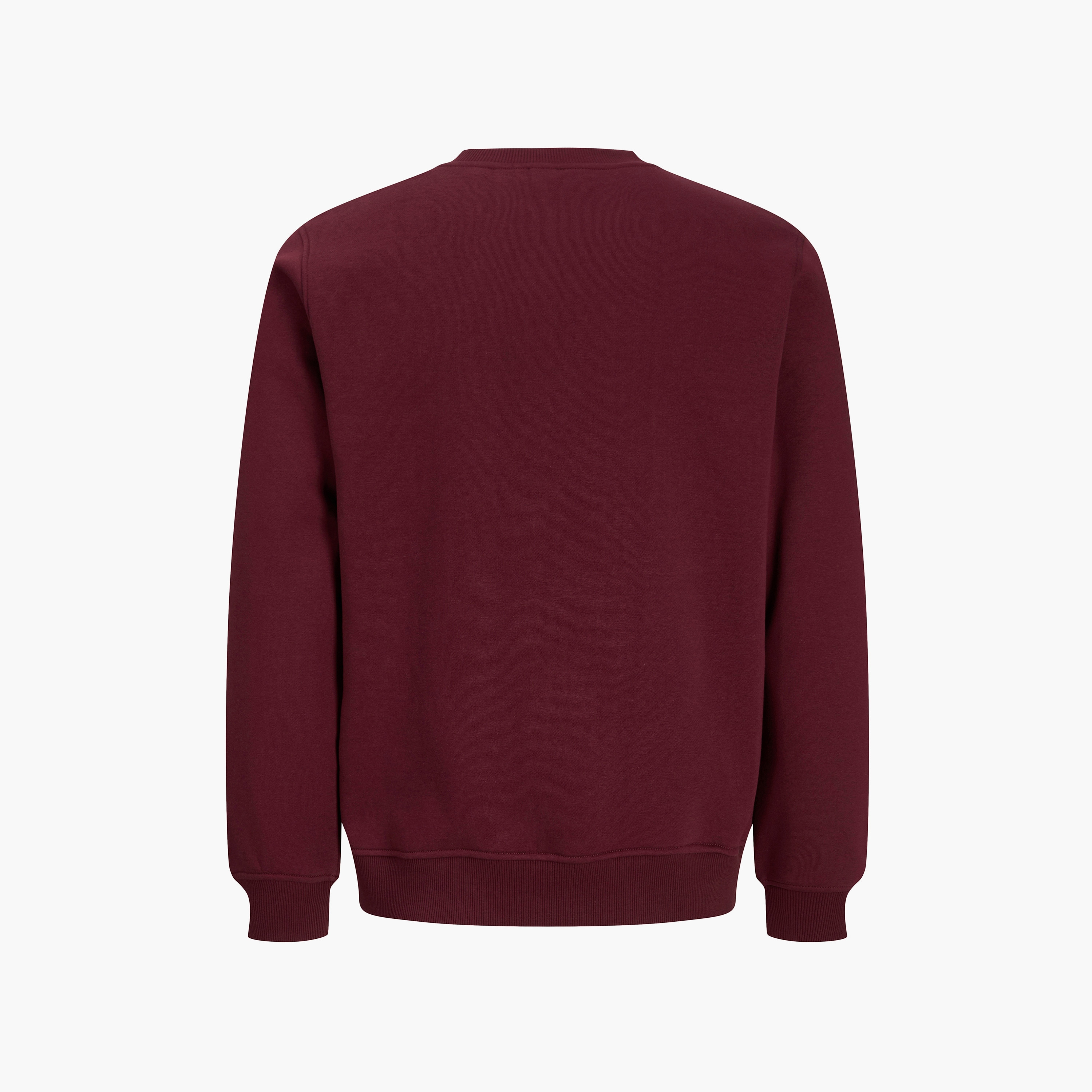 سويت شيرت رجالي برقبة مستديرة وأكمام طويلة مطبوع بشعار من جاك آند جونز-men-winterwear-hoodiesandsweatshirts-image-7