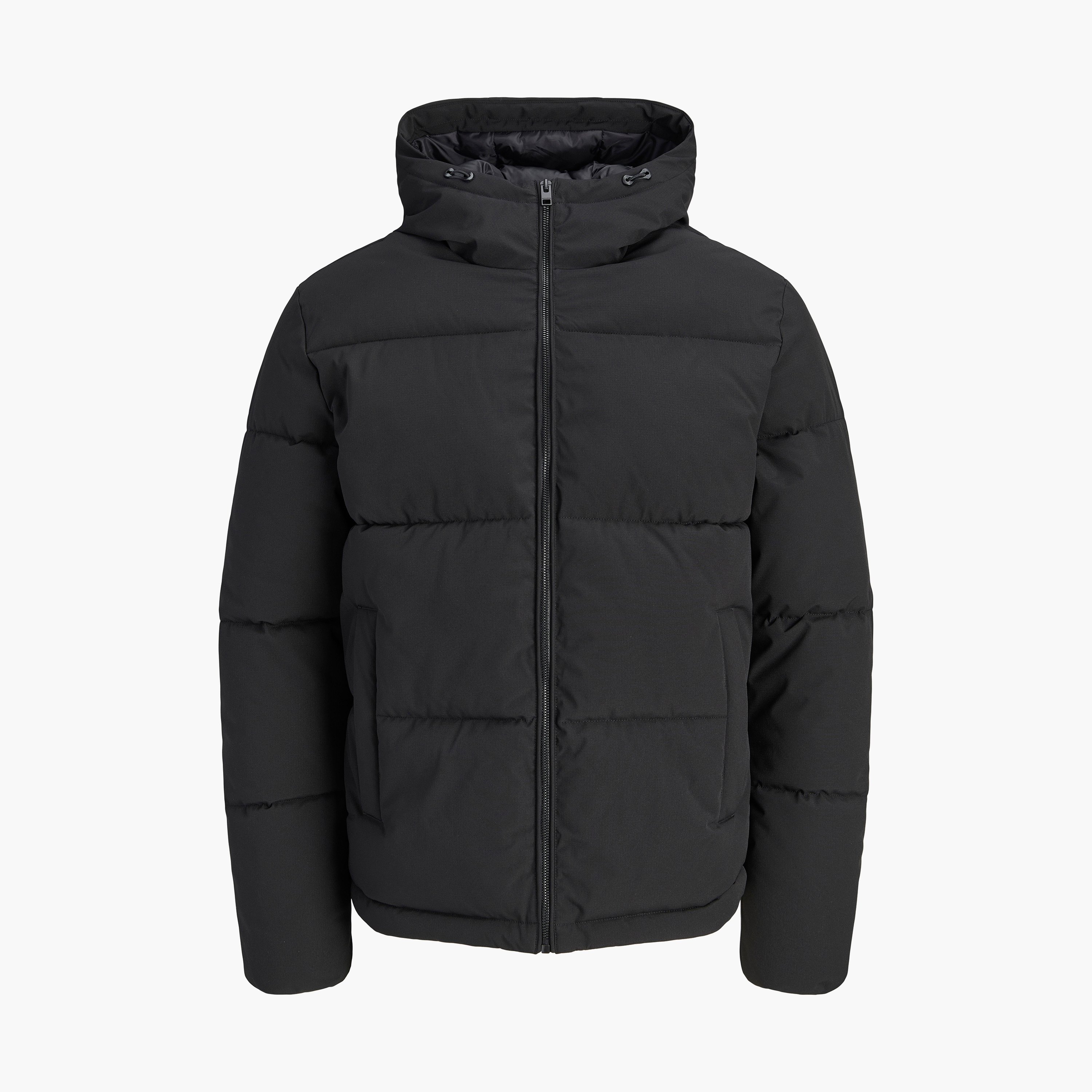 جاكيت بافر رجالي سادة برقبة هودي وأكمام طويلة من جاك آند جونز-men-clothing-jacketsandblazers-jackets-image-5