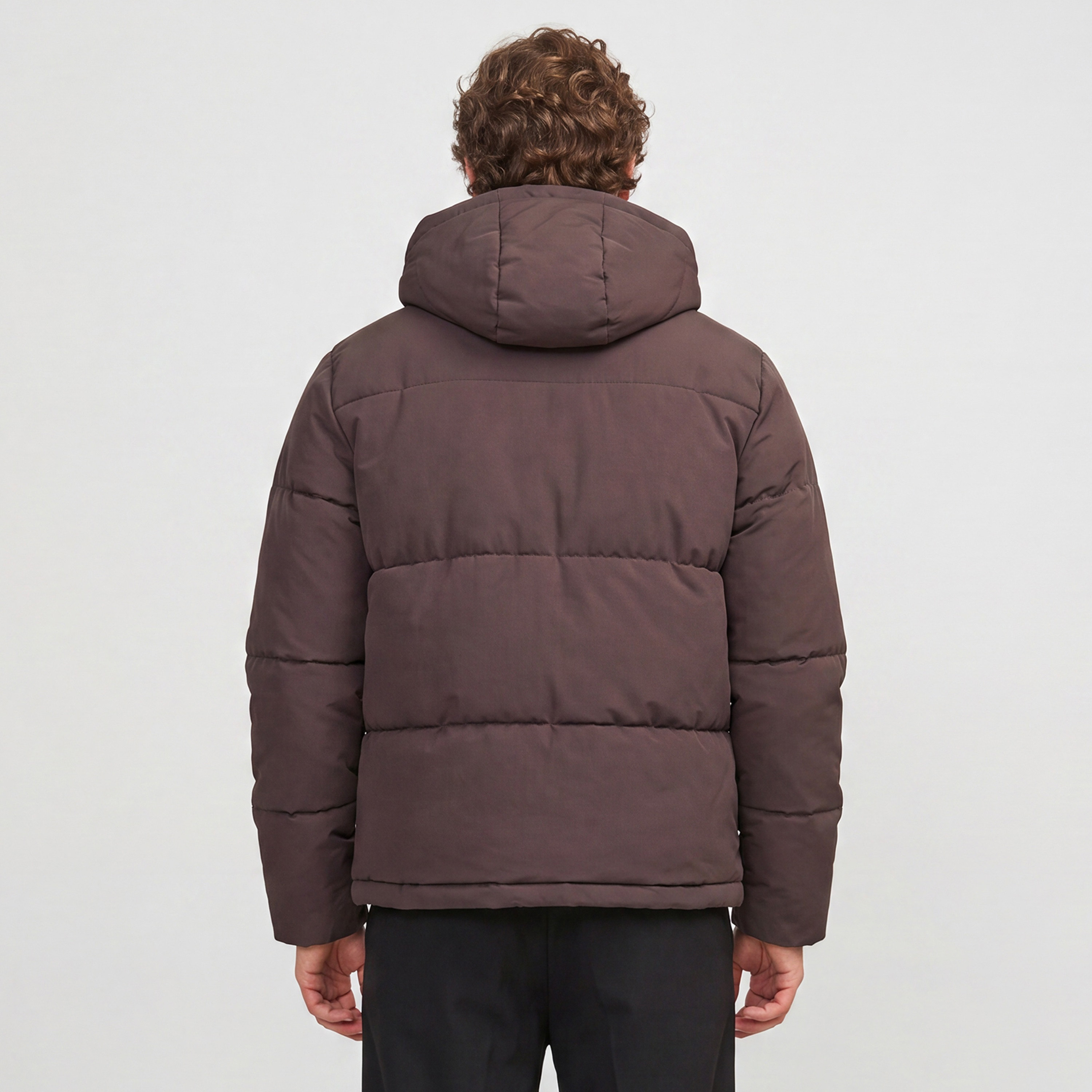 جاكيت بافر رجالي سادة برقبة هودي وأكمام طويلة من جاك آند جونز-men-clothing-jacketsandblazers-jackets-image-4