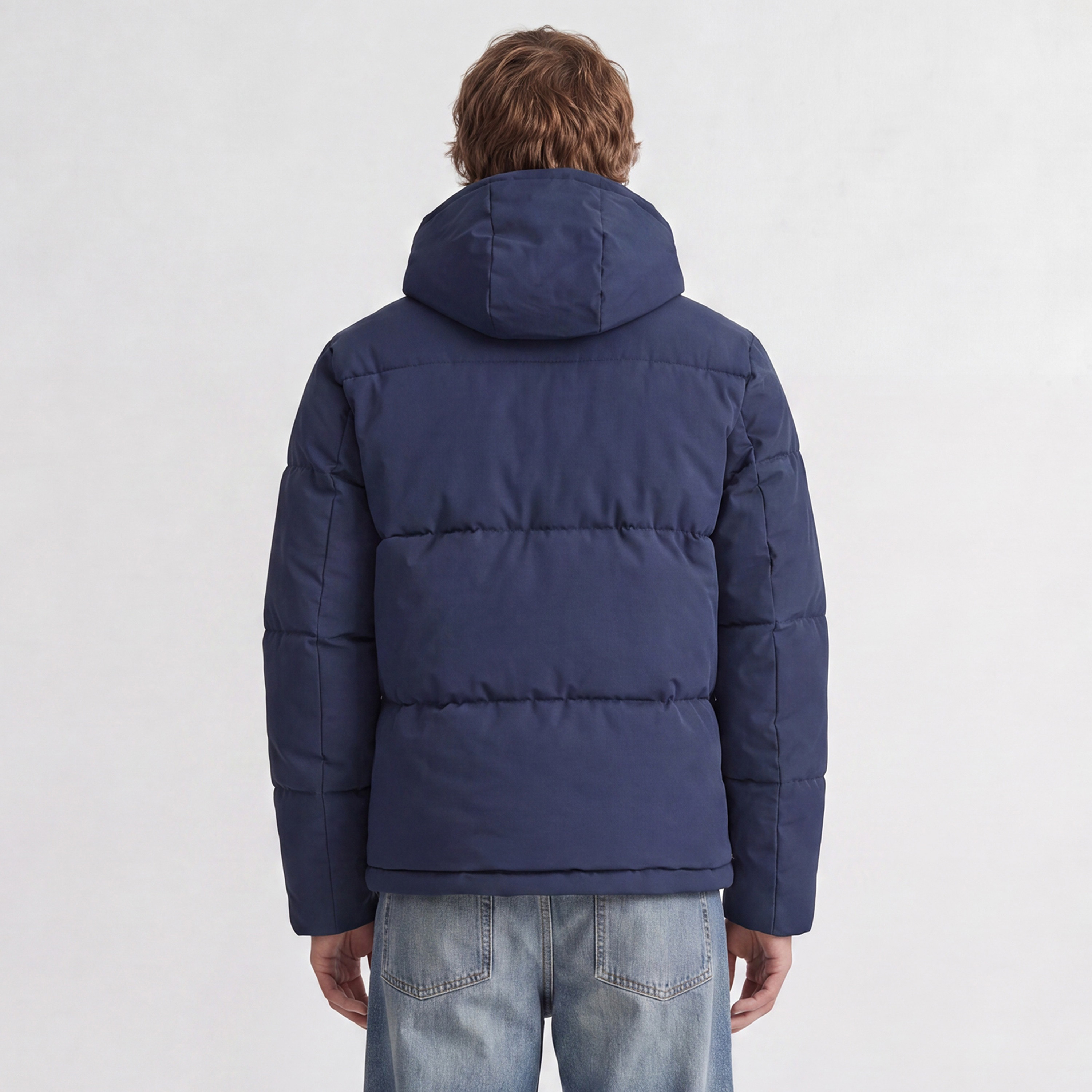جاكيت بافر رجالي سادة برقبة هودي وأكمام طويلة من جاك آند جونز-men-clothing-jacketsandblazers-jackets-image-4