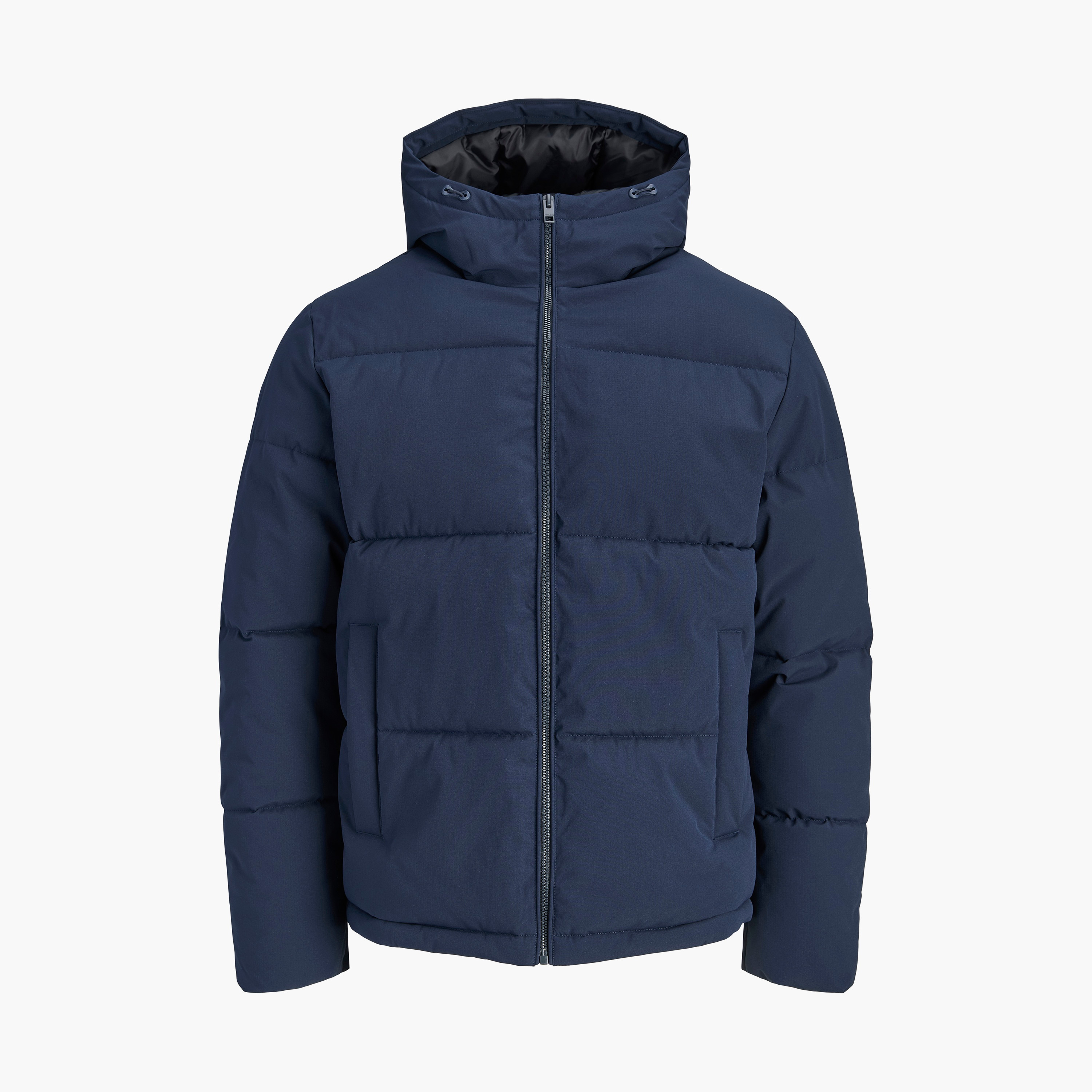 جاكيت بافر رجالي سادة برقبة هودي وأكمام طويلة من جاك آند جونز-men-clothing-jacketsandblazers-jackets-image-5