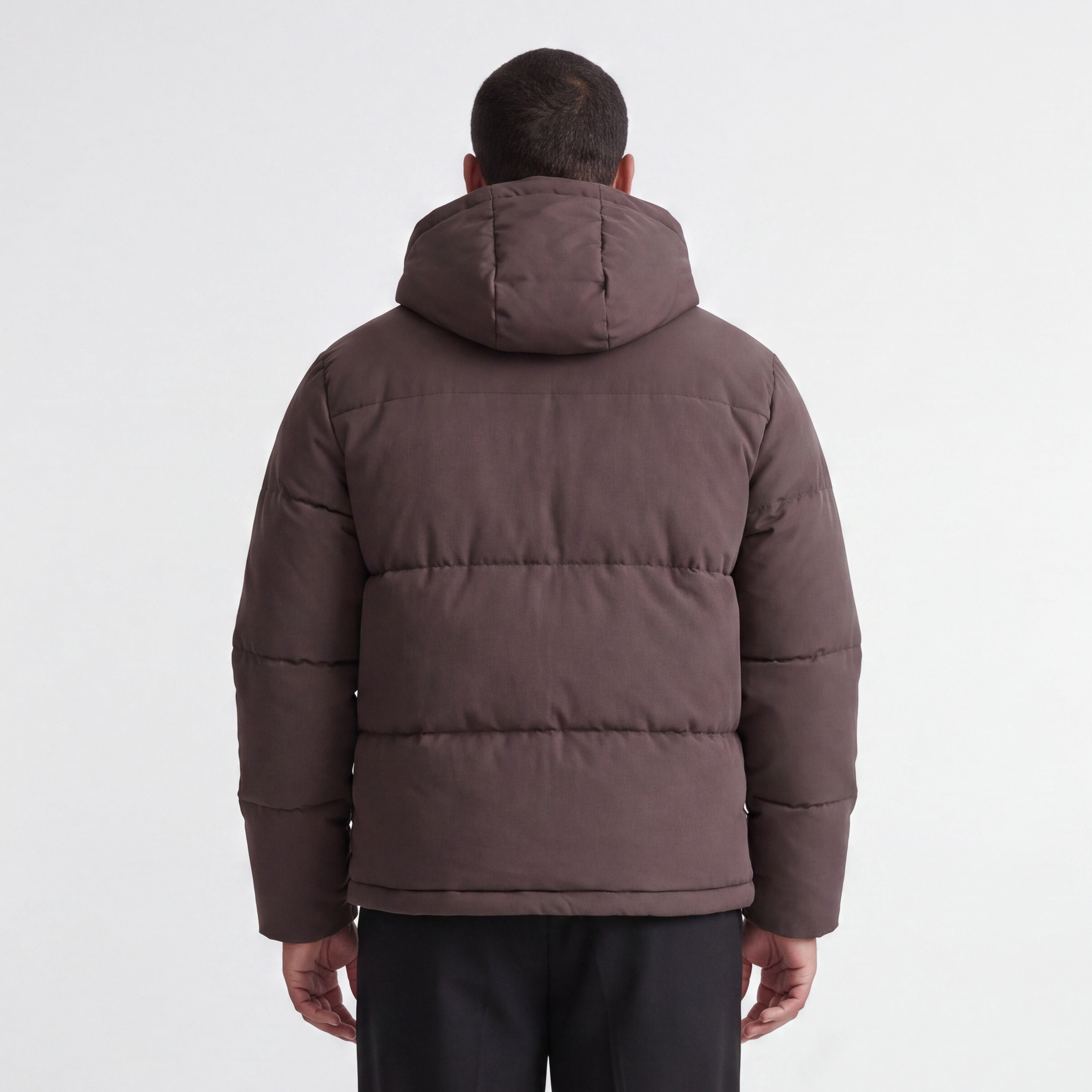 جاكيت بافر رجالي مقاس كبير سادة بأكمام طويلة وياقة بغطاء رأس من Jack & Jones-men-clothing-jacketsandblazers-jackets-image-3