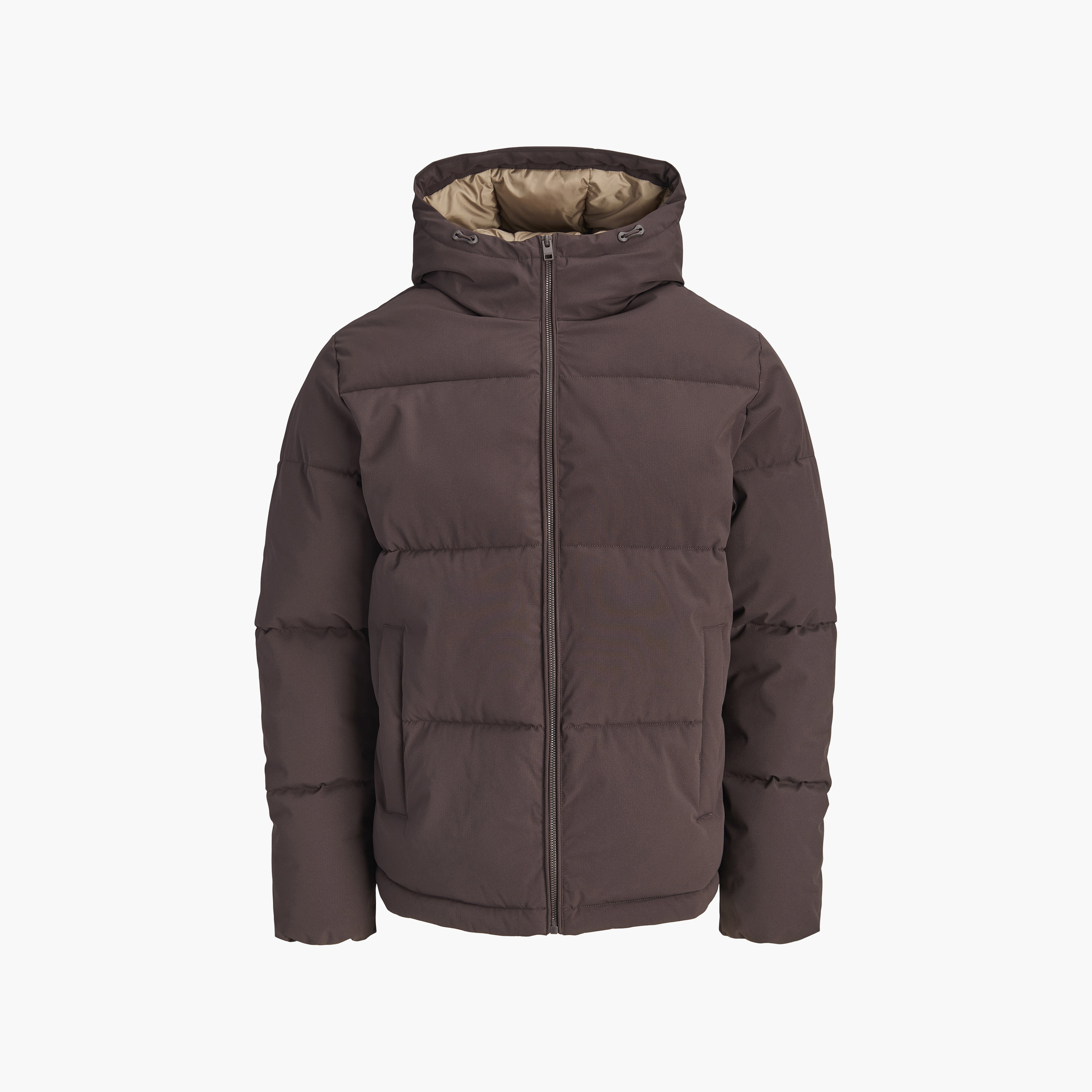 جاكيت بافر رجالي مقاس كبير سادة بأكمام طويلة وياقة بغطاء رأس من Jack & Jones-men-clothing-jacketsandblazers-jackets-image-14