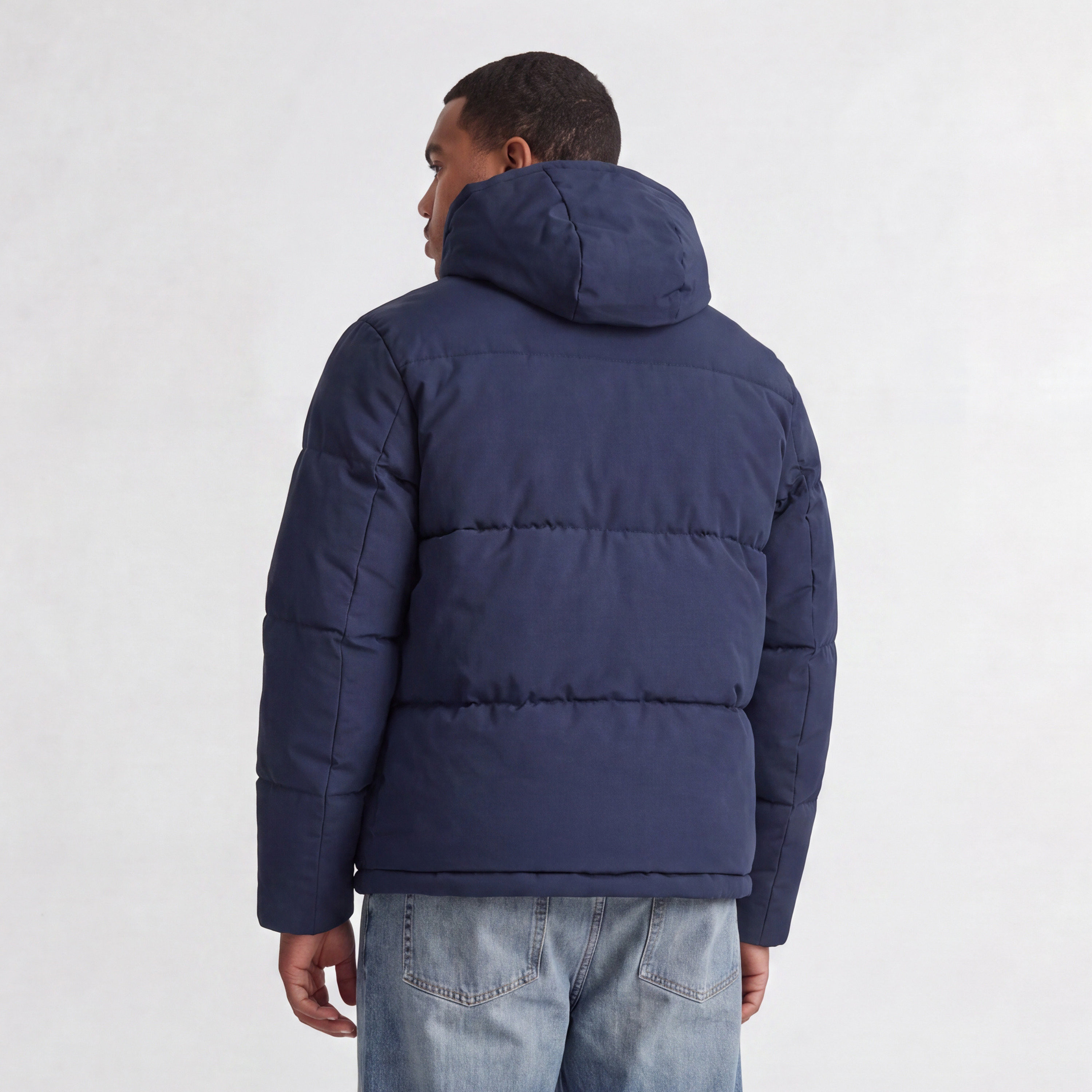 جاكيت بافر رجالي مقاس كبير سادة بأكمام طويلة وياقة بغطاء رأس من Jack & Jones-men-clothing-jacketsandblazers-jackets-image-3