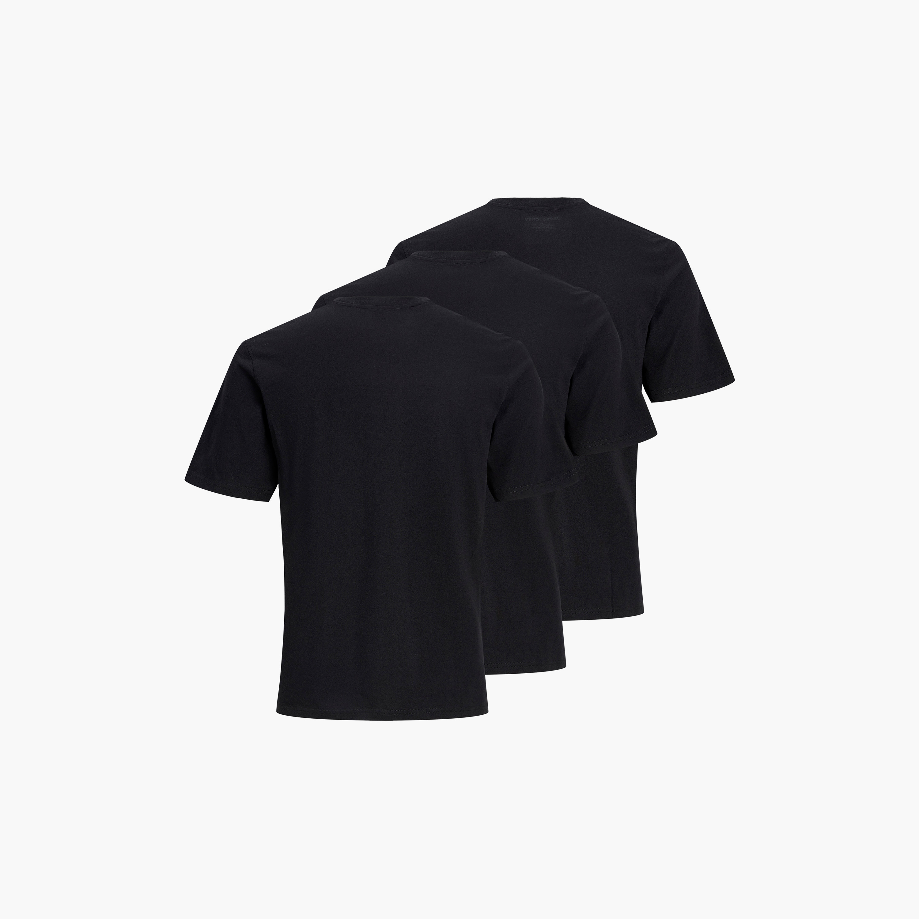 Jack & Jones Pack of 3 Plain Crew Neck Short Sleeves Men's T-Shirts-men-clothing-tshirtsandpolos-tshirts-image-8