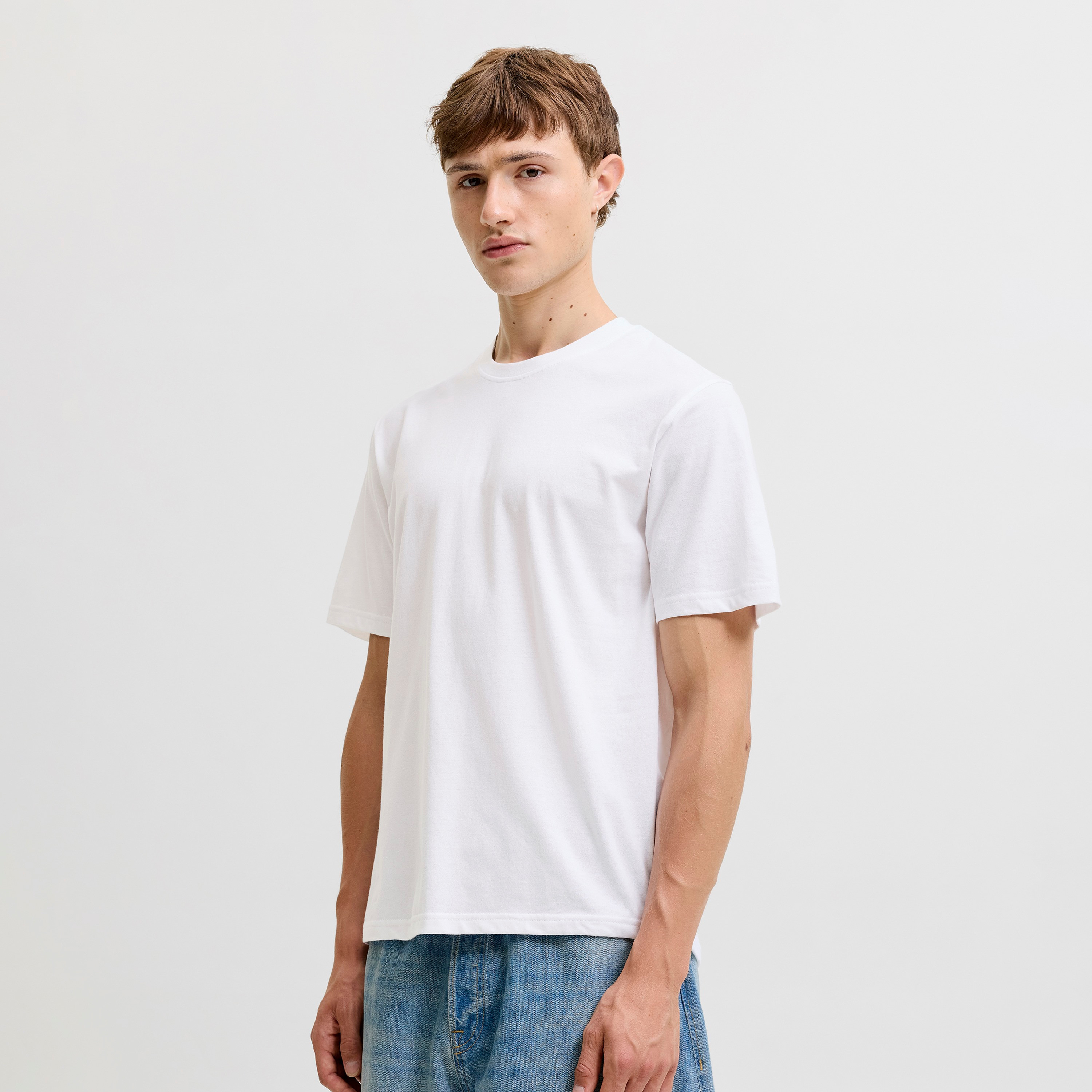 Jack & Jones Pack of 3 Plain Crew Neck Short Sleeves Men's T-Shirts-men-clothing-tshirtsandpolos-tshirts-image-6