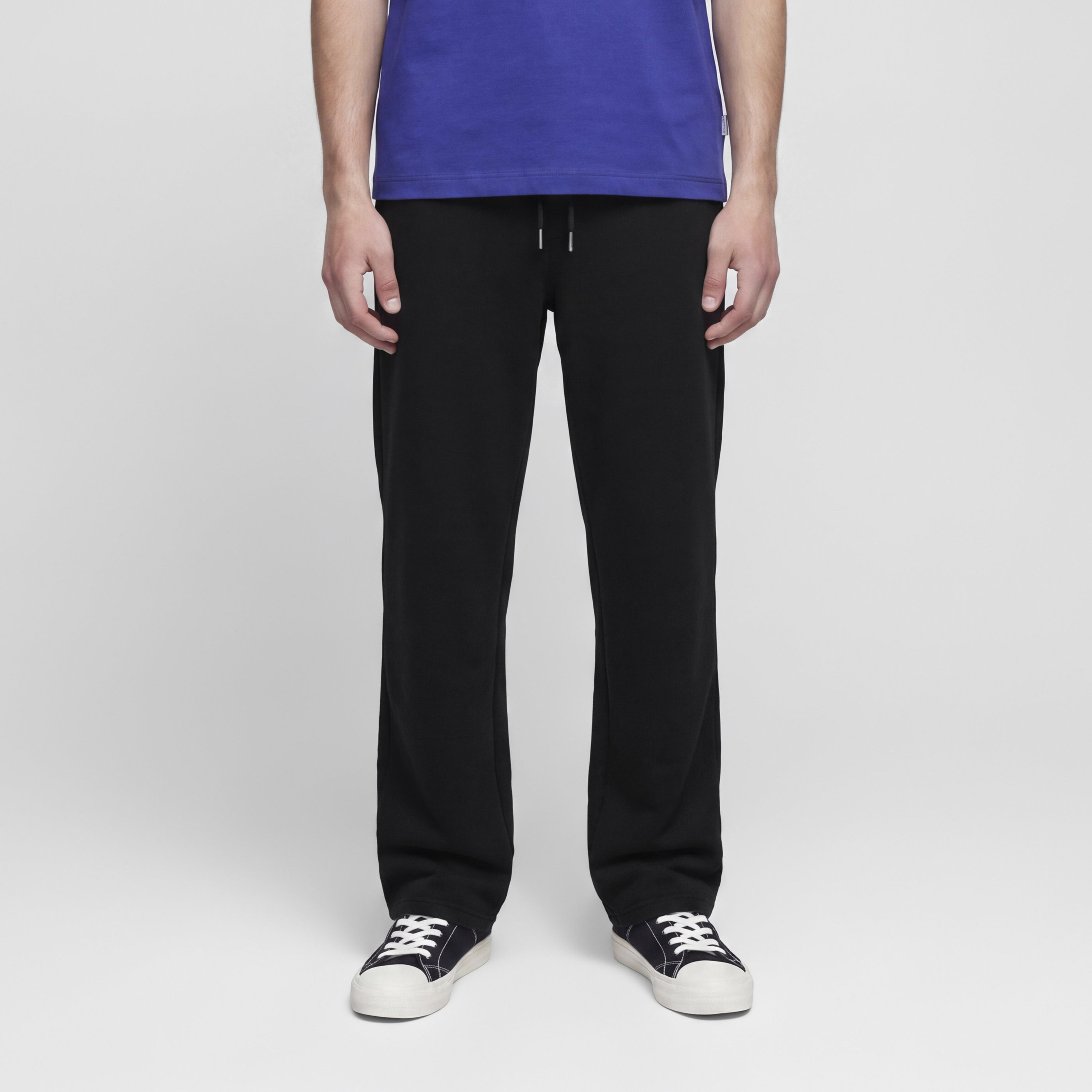 Jack & Jones Plain Mid-Rise Drawstring Waist Men's Sweatpants-men-clothing-joggers-image-1
