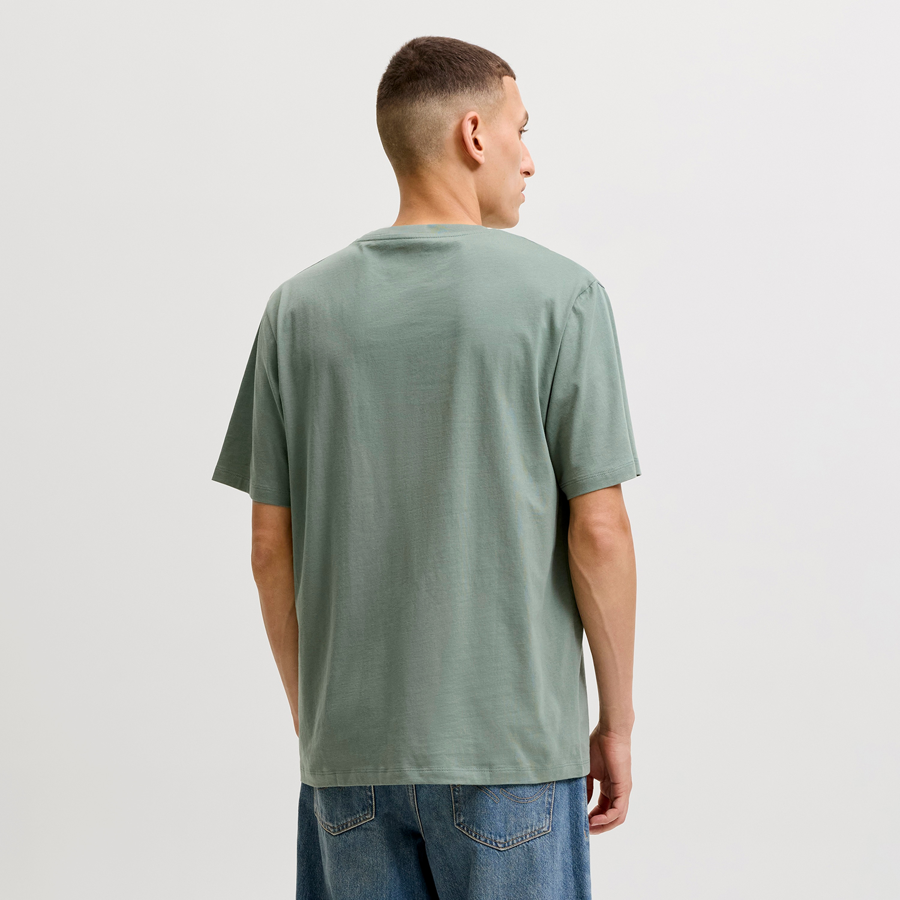 Jack & Jones Logo Printed Crew Neck Short Sleeves Men's T-Shirt-men-clothing-tshirtsandpolos-tshirts-image-7