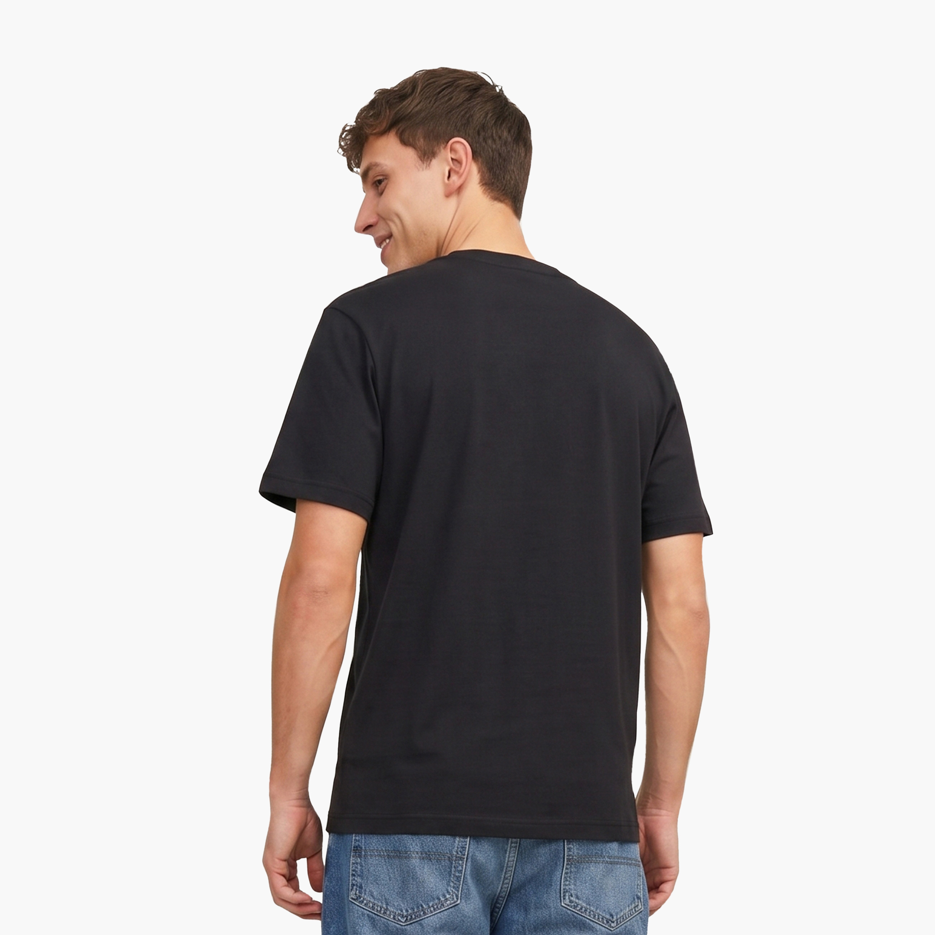 Jack & Jones Logo Printed Crew Neck Short Sleeves Men's T-Shirt-men-clothing-tshirtsandpolos-tshirts-image-4