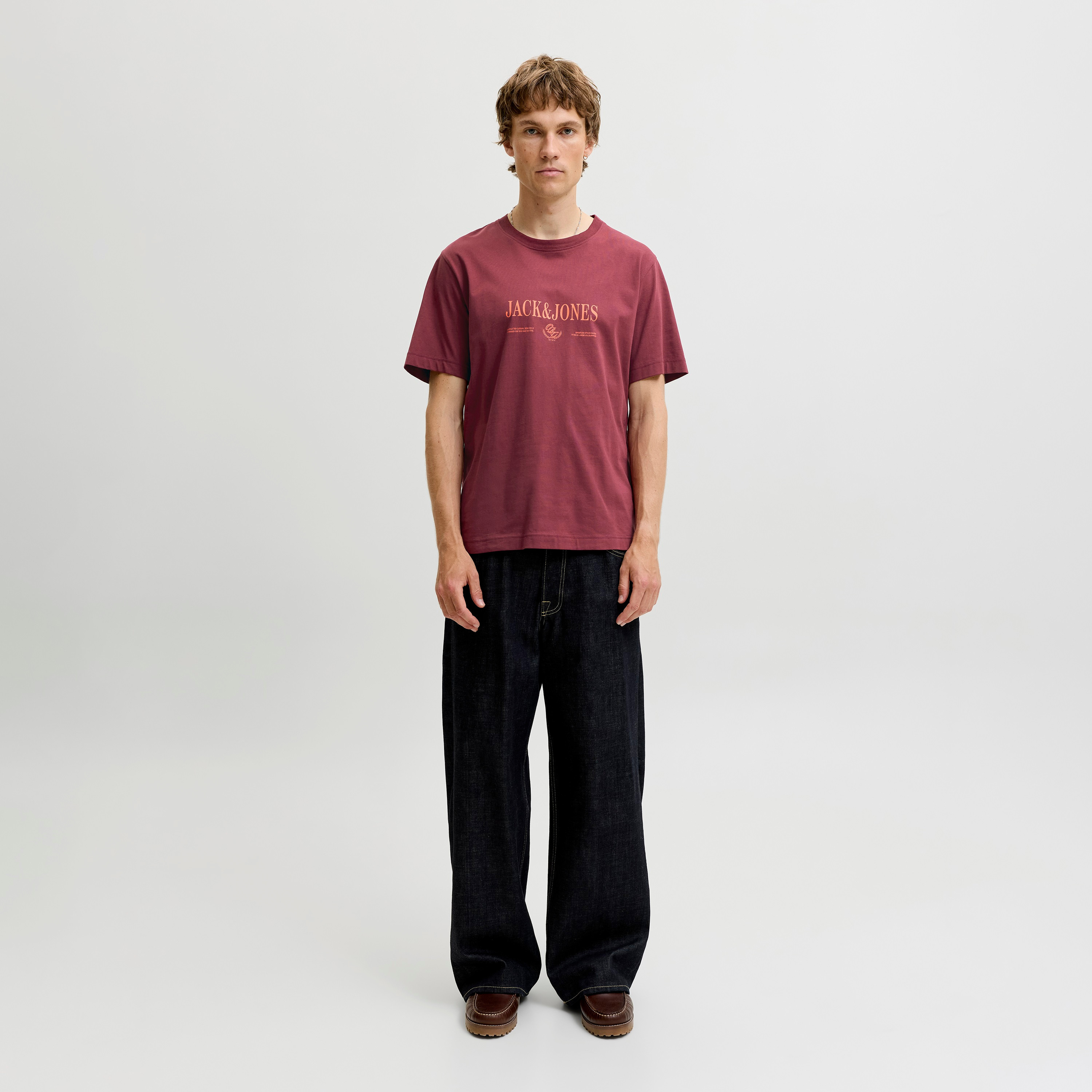 Jack & Jones Logo Printed Crew Neck Short Sleeves Men's T-Shirt-men-clothing-tshirtsandpolos-tshirts-image-2