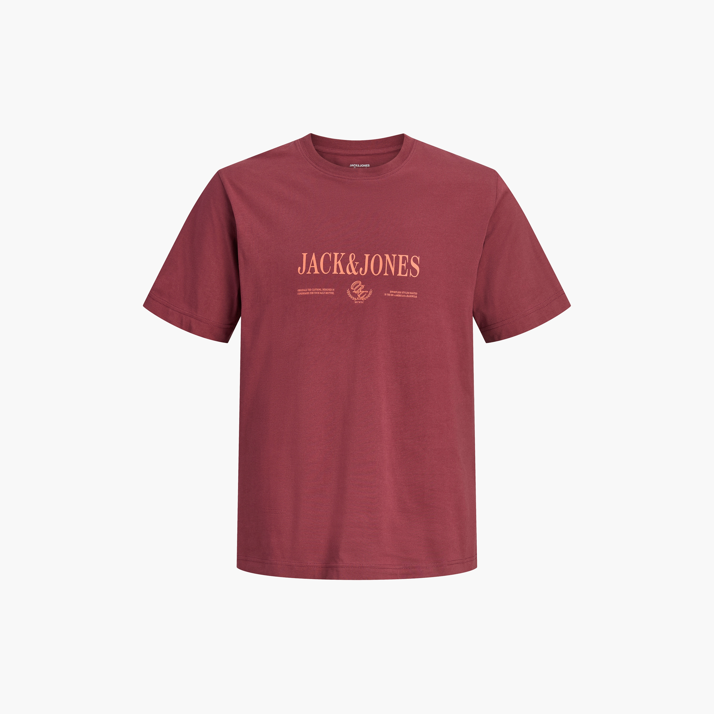 Jack & Jones Logo Printed Crew Neck Short Sleeves Men's T-Shirt-men-clothing-tshirtsandpolos-tshirts-image-7