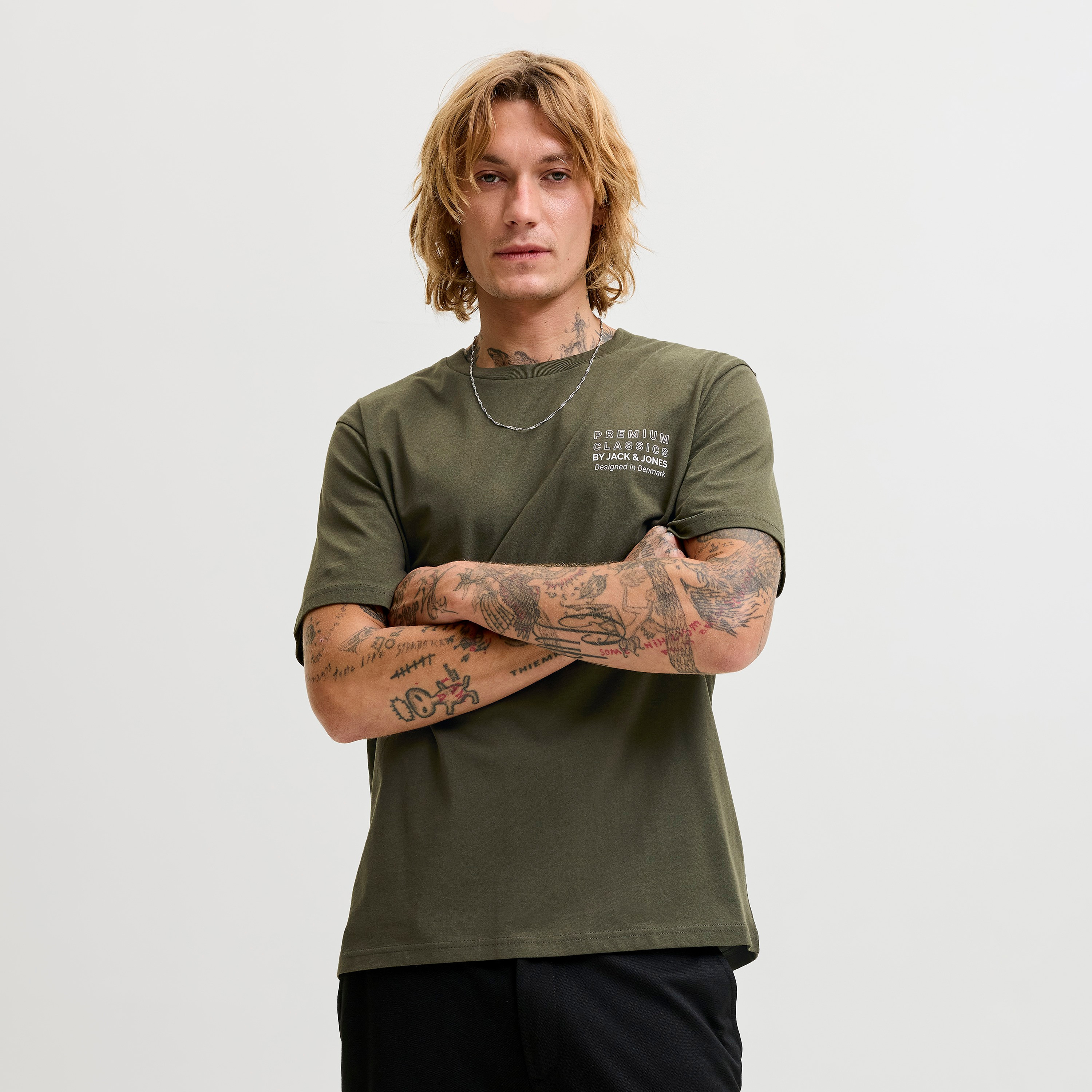 Jack & Jones Printed Crew Neck Short Sleeves Men's T-Shirt-men-clothing-tshirtsandpolos-tshirts-image-1
