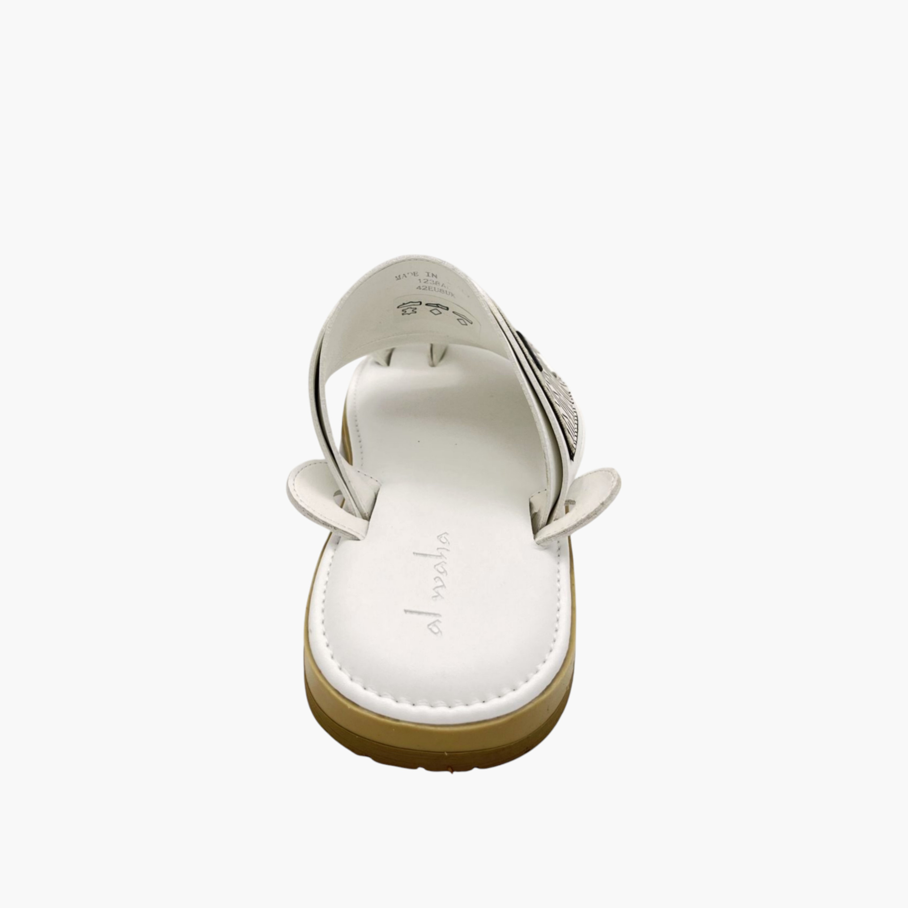 Al Waha Textured Slip-On Arabic Sandals with Toe Loop Detail-men-shoes-sandals-image-4