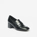 Celeste Women's Solid Slip-On Loafers with Block Heels-Women%27s Heel Shoes-thumbnailMobile-0
