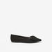 Celeste Women's Bow Accented Slip-On Pointed Toe Ballerina Shoes-Women%27s Ballerinas-thumbnailMobile-2