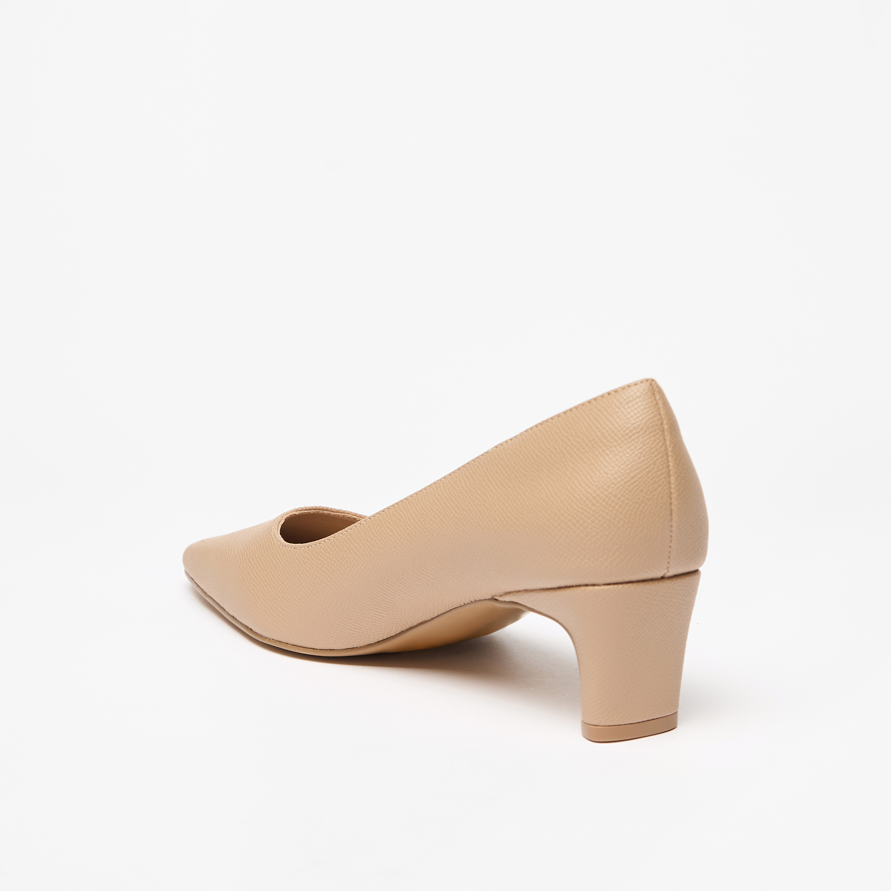 حذاء كلاسيكي سهل الارتداء بمقدمة مدببة وكعب صغير من سيليست-women-shoes-heels-image-2