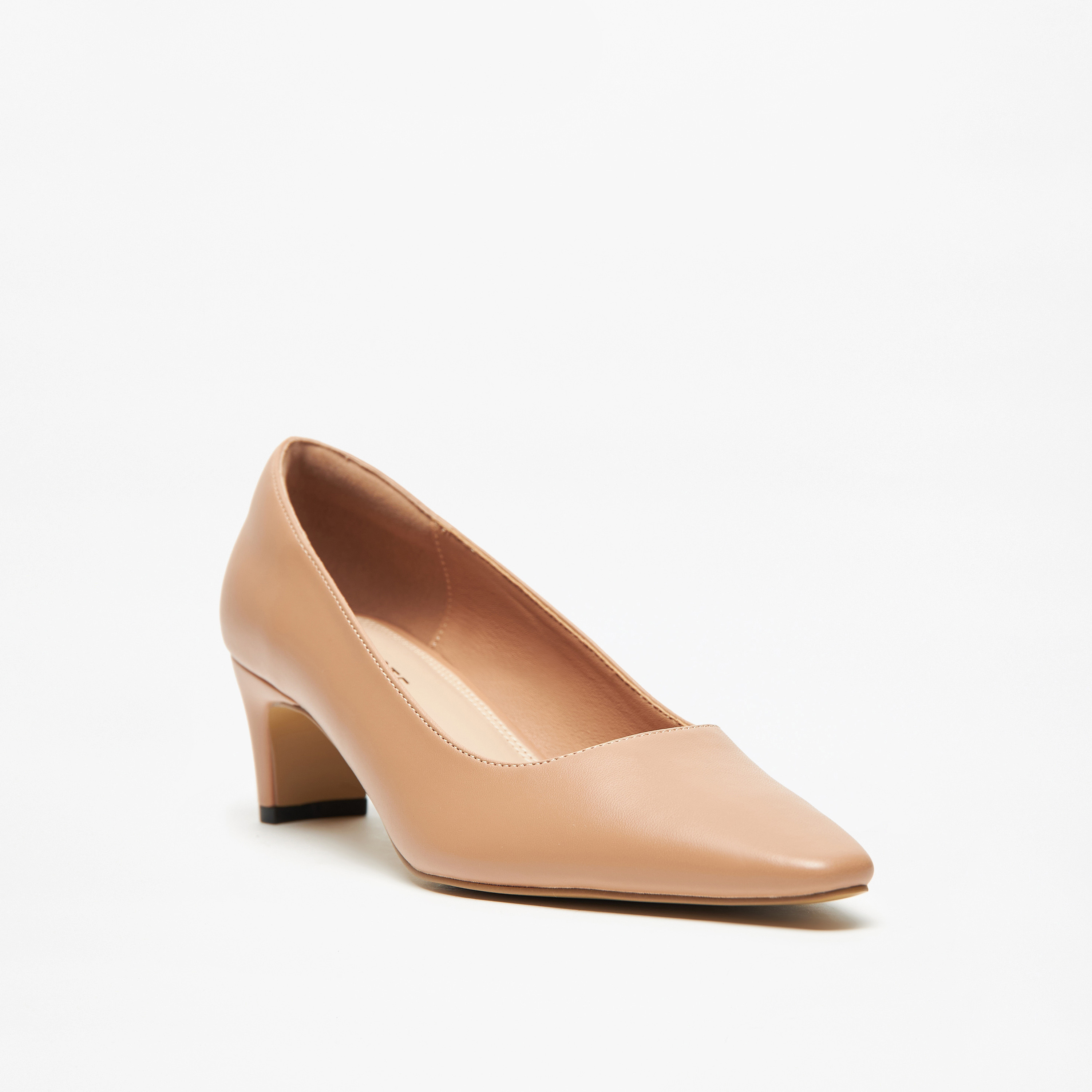 Celeste Women's Solid Pointed Toe Pumps with Block Heels-women-shoes-heels-image-7