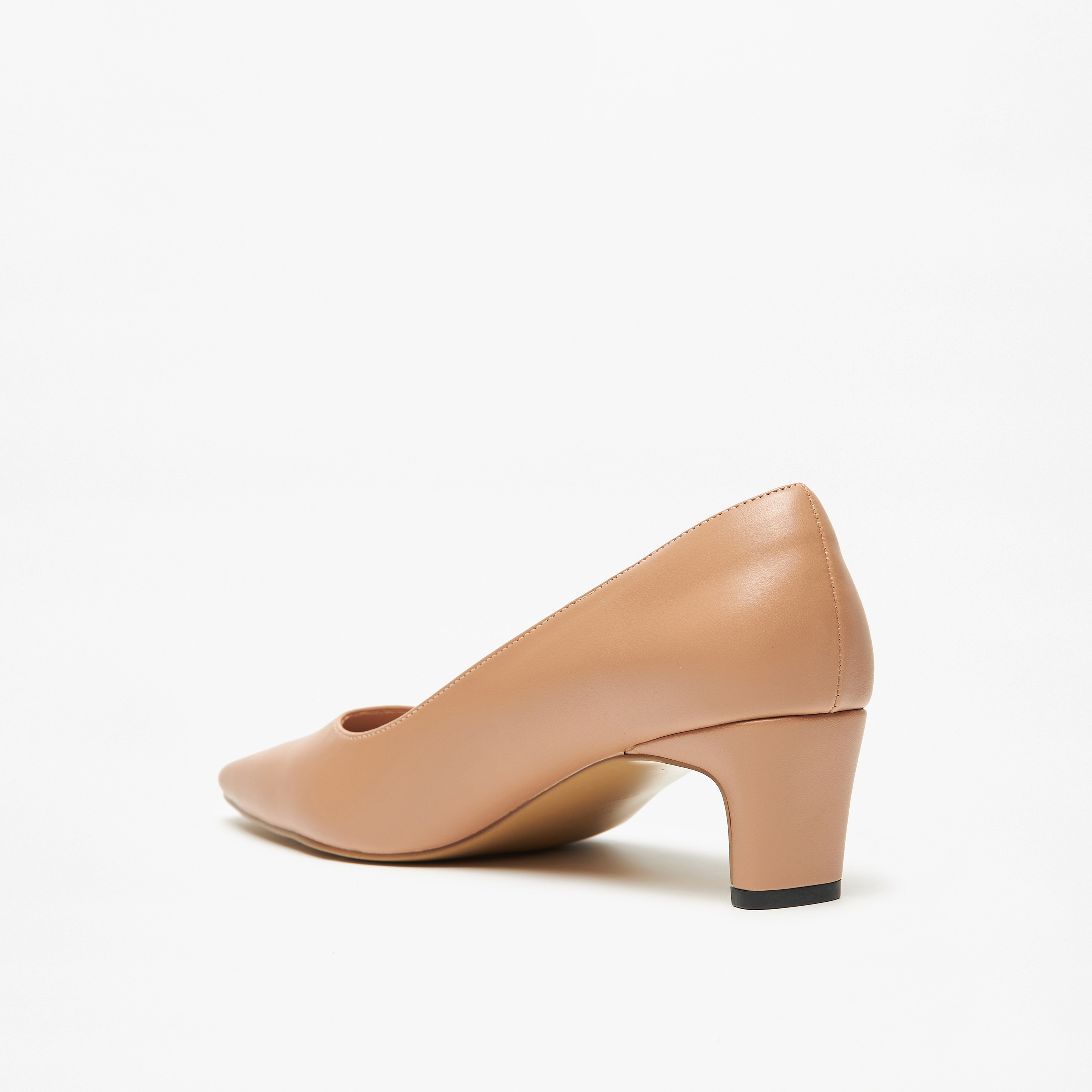Celeste Women's Solid Pointed Toe Pumps with Block Heels-women-shoes-heels-image-6