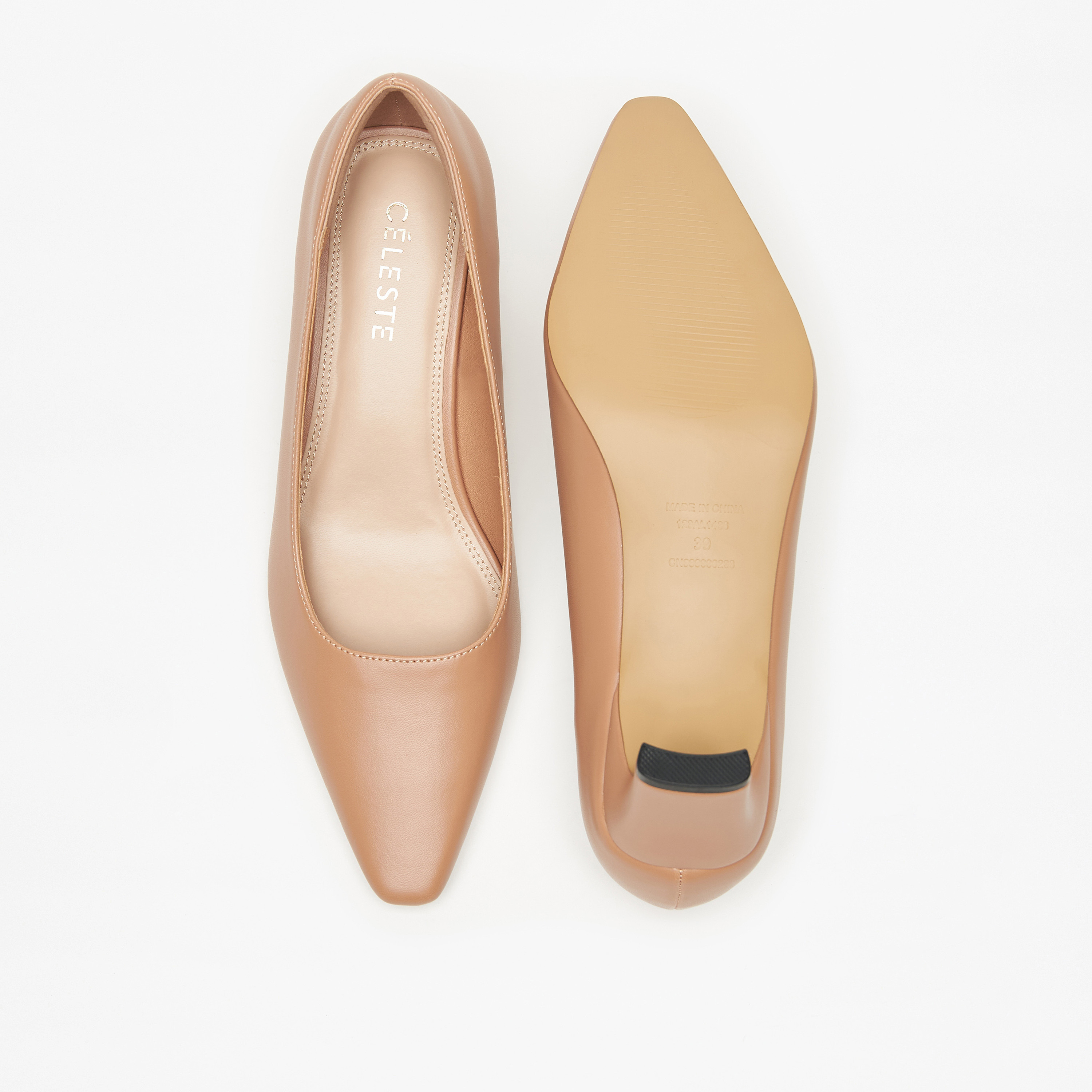 Celeste Women's Solid Pointed Toe Pumps with Block Heels-women-shoes-heels-image-9