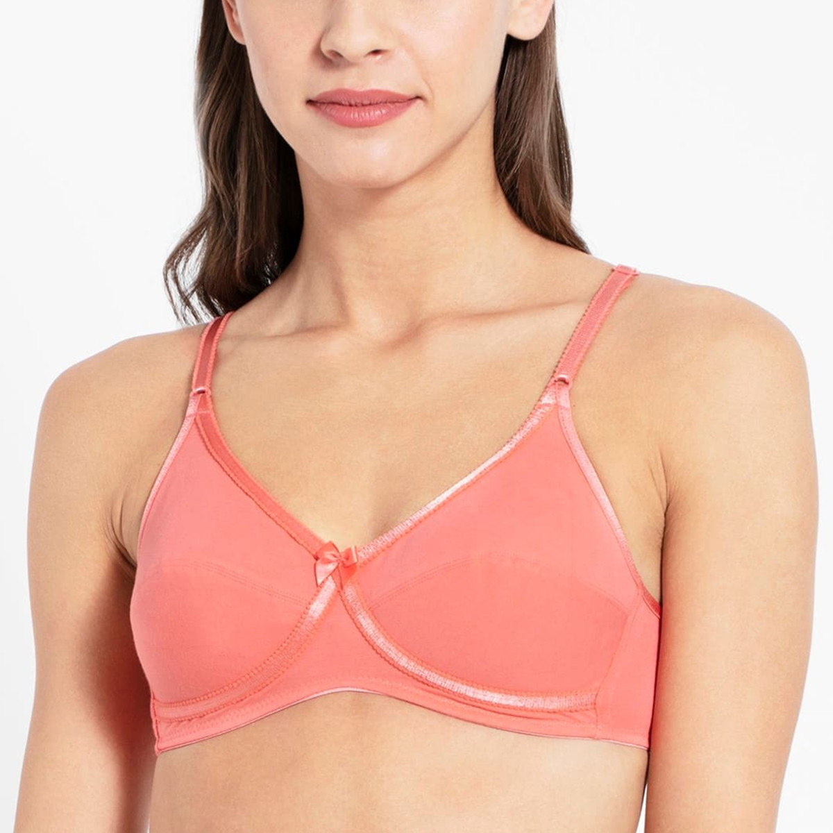 Jockey Women Pink Cross Over Basic Bra-women-clothing-lingerie-bras-image-1