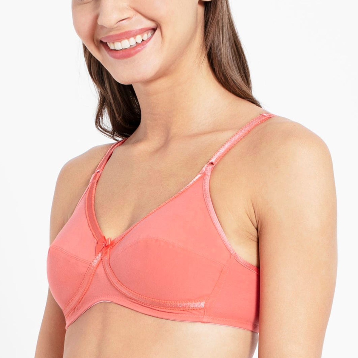 Jockey Women Pink Cross Over Basic Bra-women-clothing-lingerie-bras-image-2