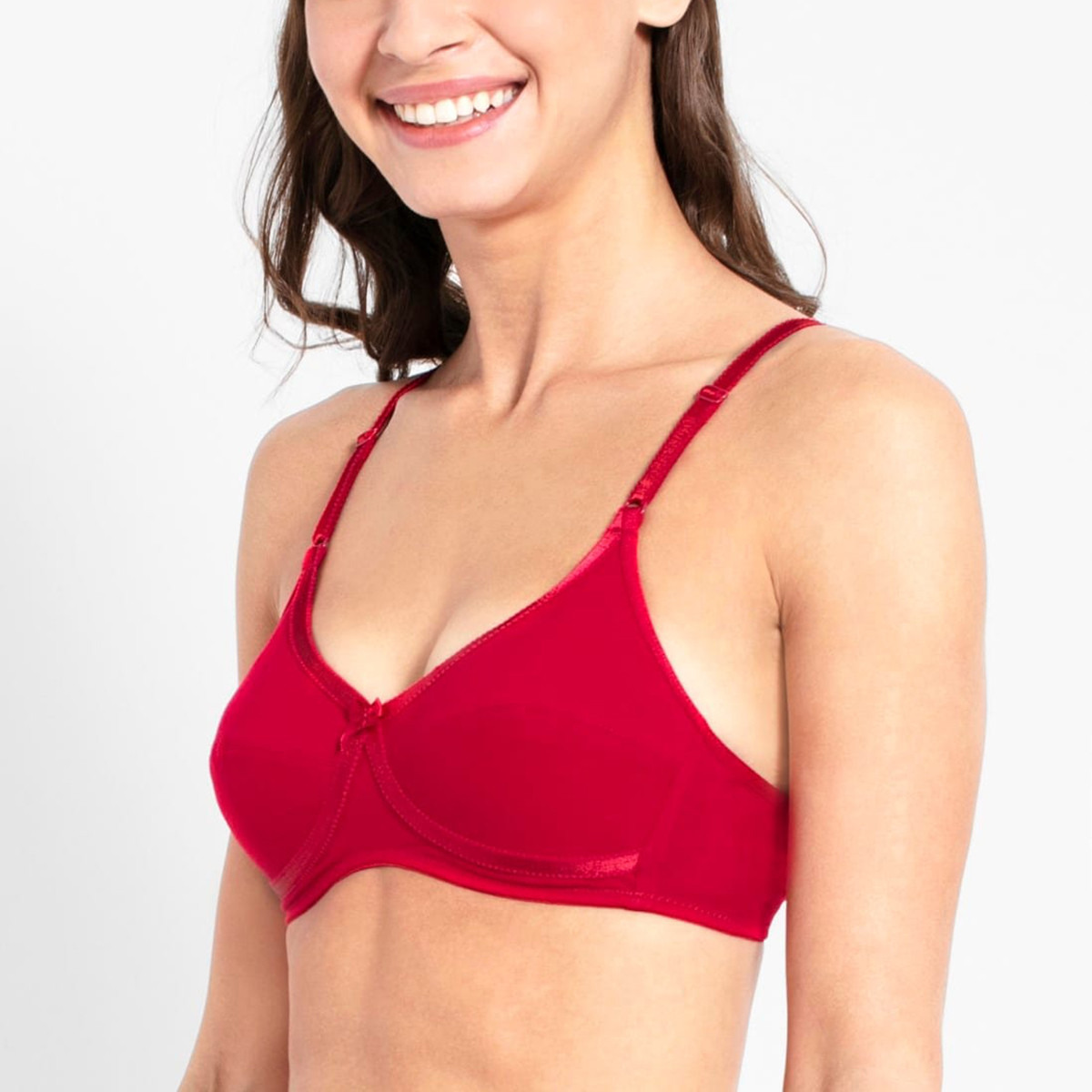 Jockey Women Red Cross Over Basic Bra-women-clothing-lingerie-bras-image-2