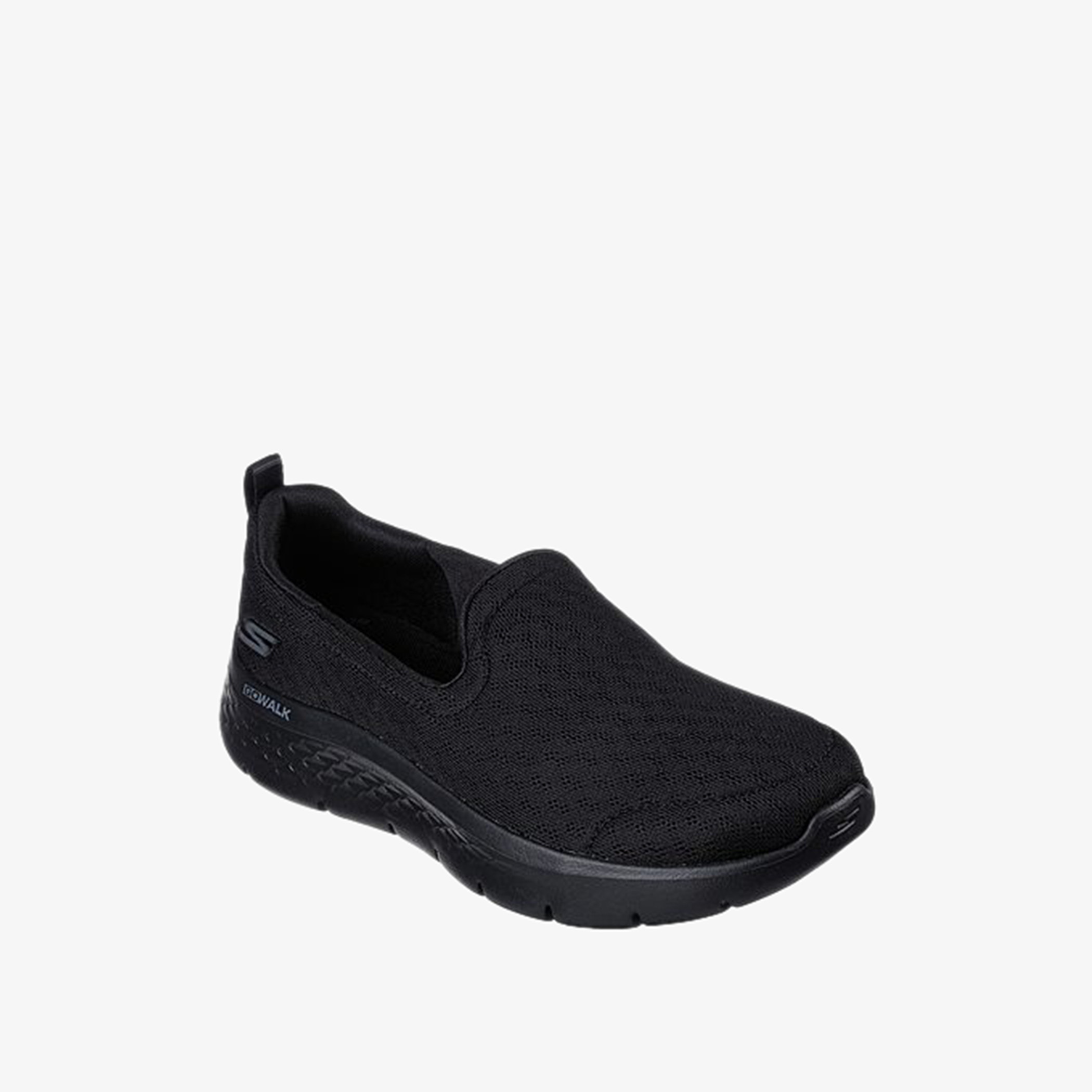 Skechers black 2024 slip ons