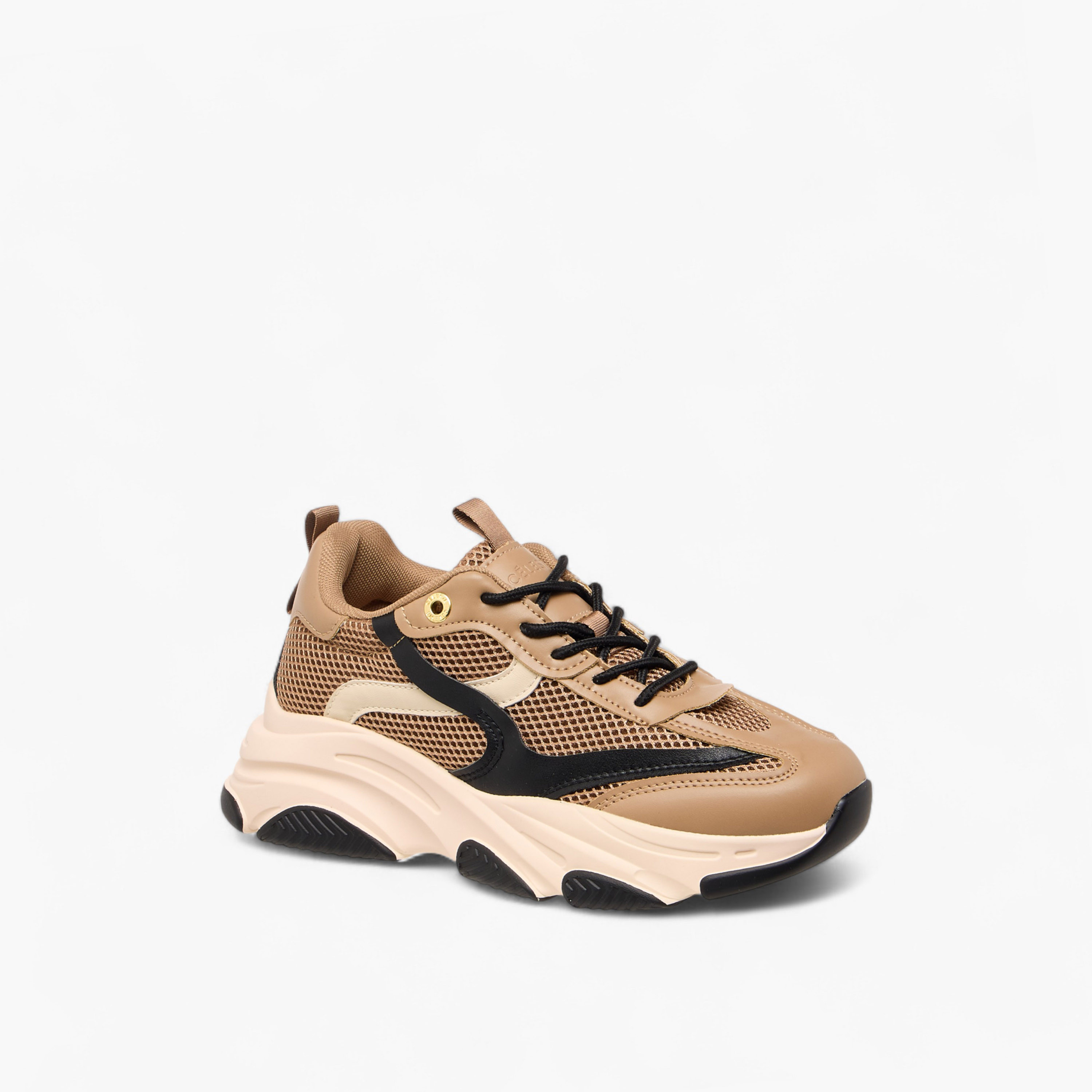Celeste Women's Panelled Lace-Up Sneakers with Pull Tab-women-shoes-sneakers-image-3
