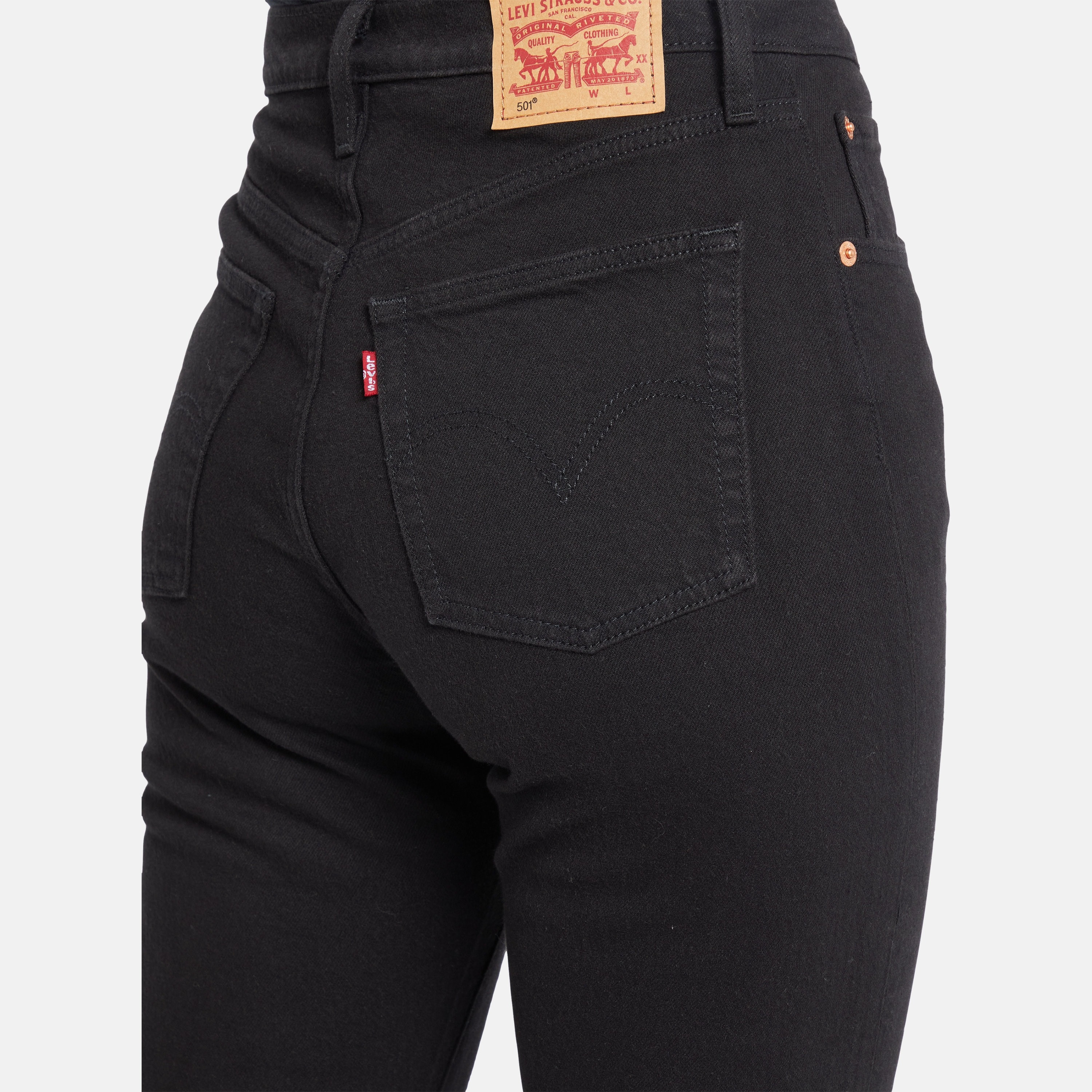 Levi's 501 Boyfriend Fit Black 5-Pocket Women's Jeans Inseam 30-women-clothing-bottoms-jeans-image-3