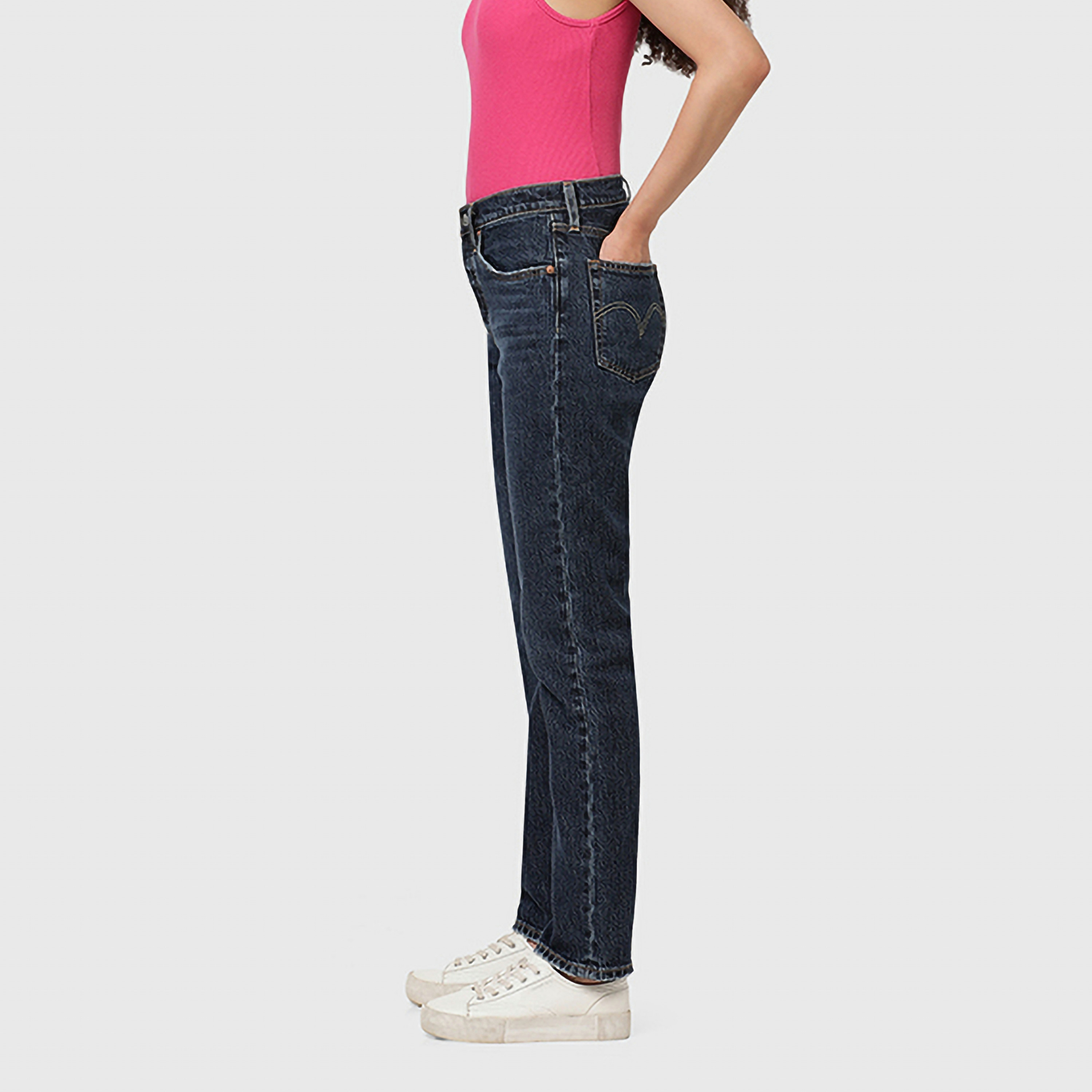 Levi's 501 Boyfriend Fit Blue 5-Pockets Women's Jeans Inseam 30-women-clothing-bottoms-jeans-image-3