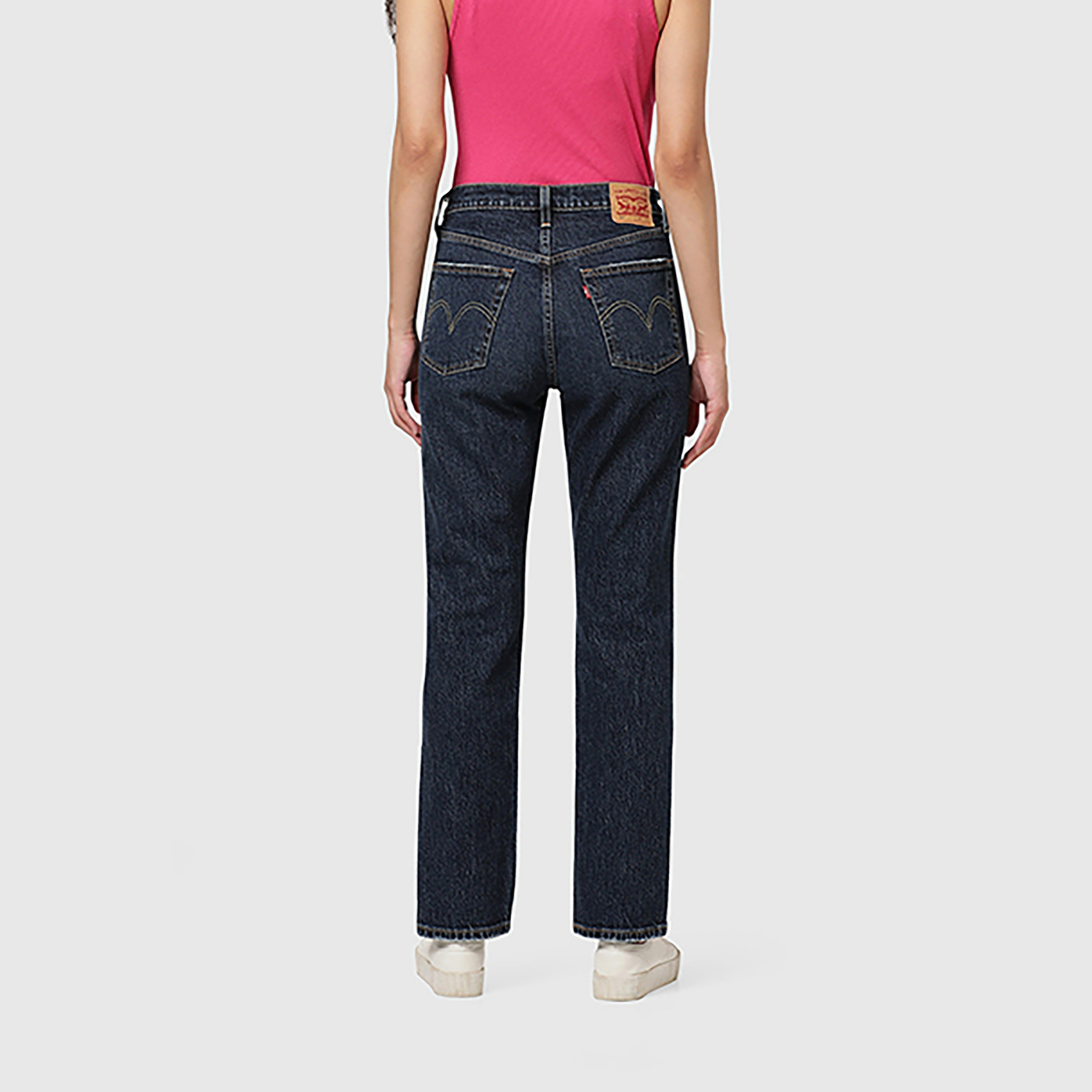 Levi's 501 Boyfriend Fit Blue 5-Pockets Women's Jeans Inseam 30-women-clothing-bottoms-jeans-image-4