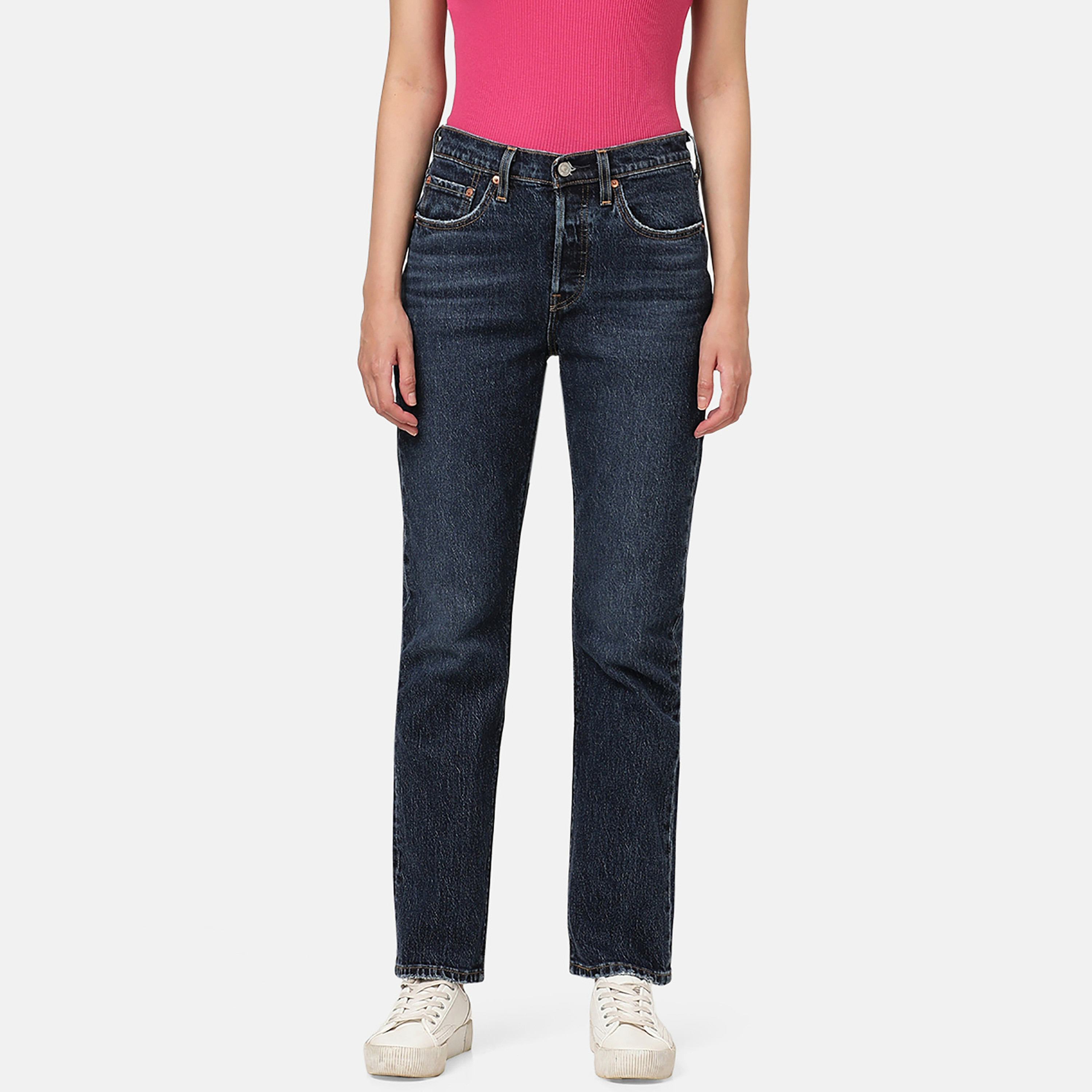 Levi's 501 Regular Fit Indigo 5 Pockets Women's Jeans-women-clothing-bottoms-jeans-image-1