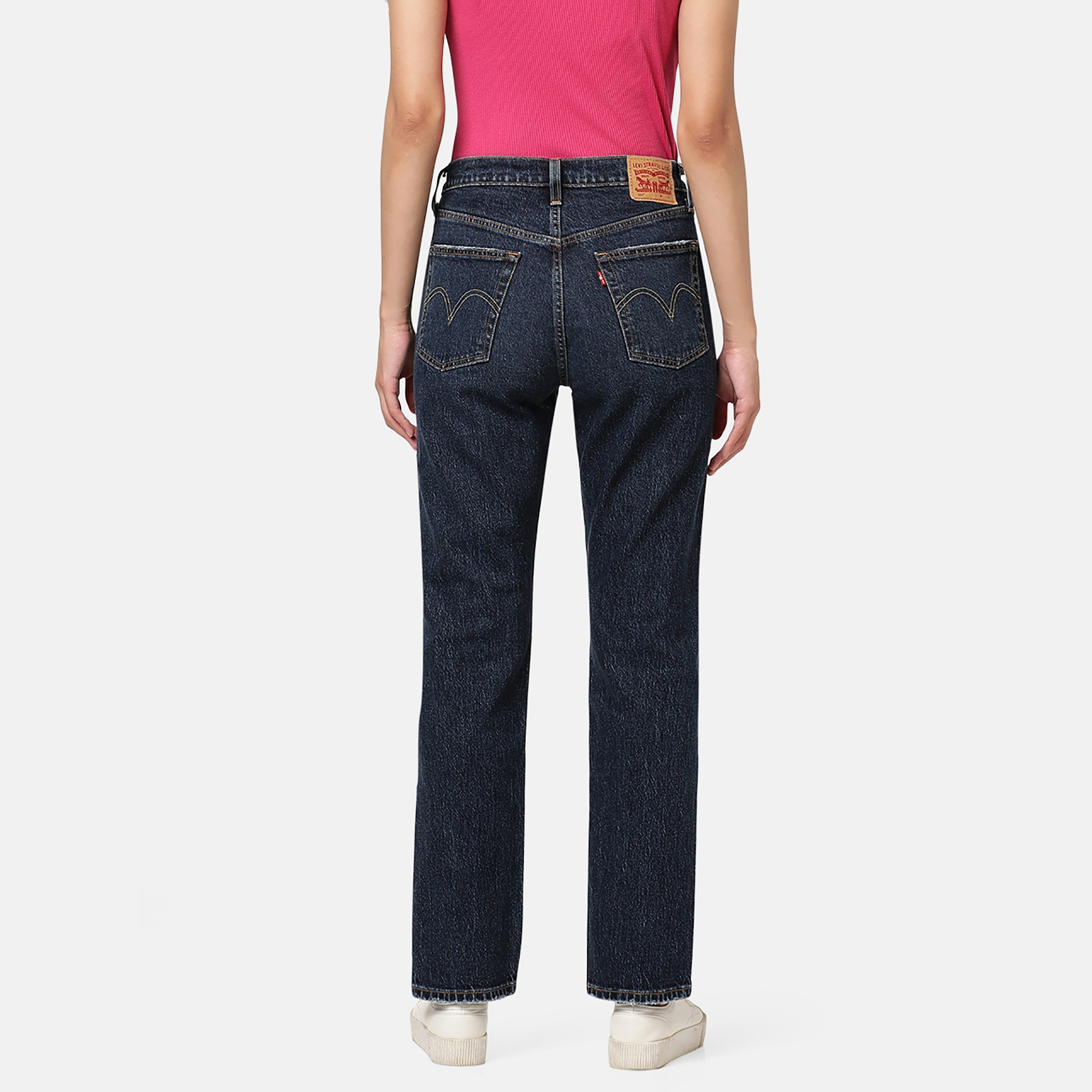 Levi's 501 Regular Fit Indigo 5 Pockets Women's Jeans-women-clothing-bottoms-jeans-image-3