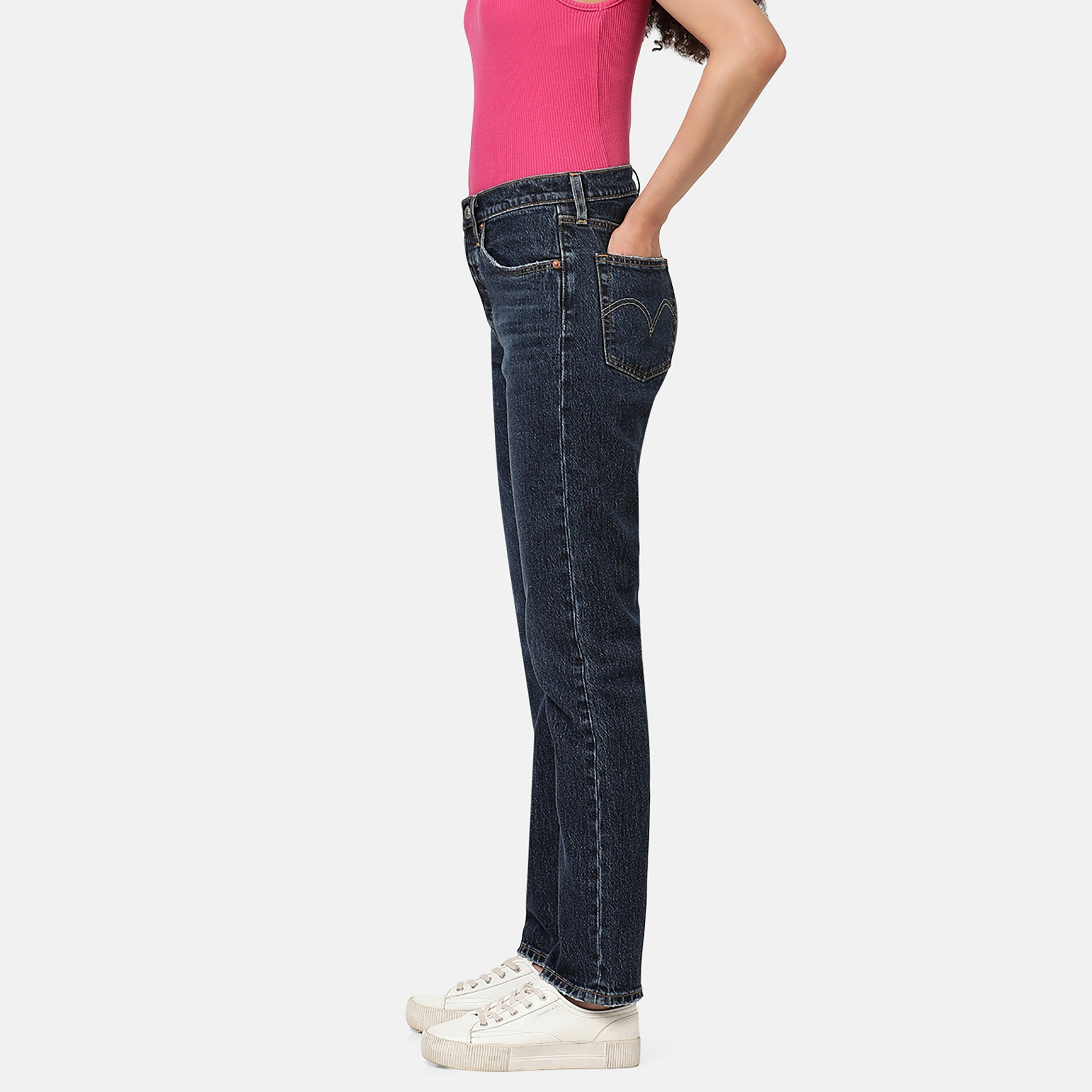 Levi's 501 Regular Fit Indigo 5 Pockets Women's Jeans-women-clothing-bottoms-jeans-image-4